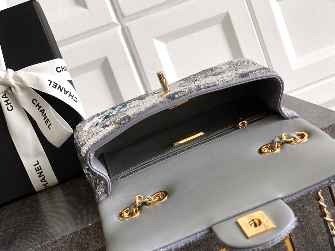 Ysl Clutch Bag Silver 20cm-l-s