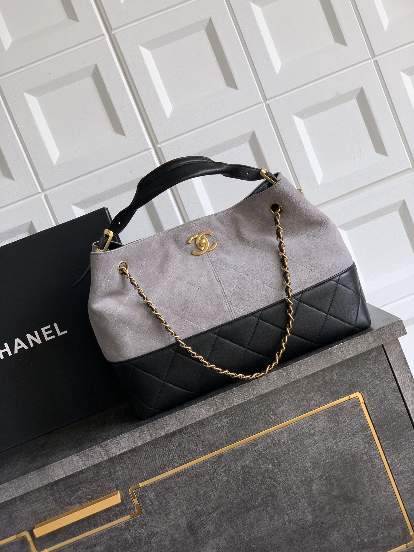 Chanel Female Basic Bag Gray L