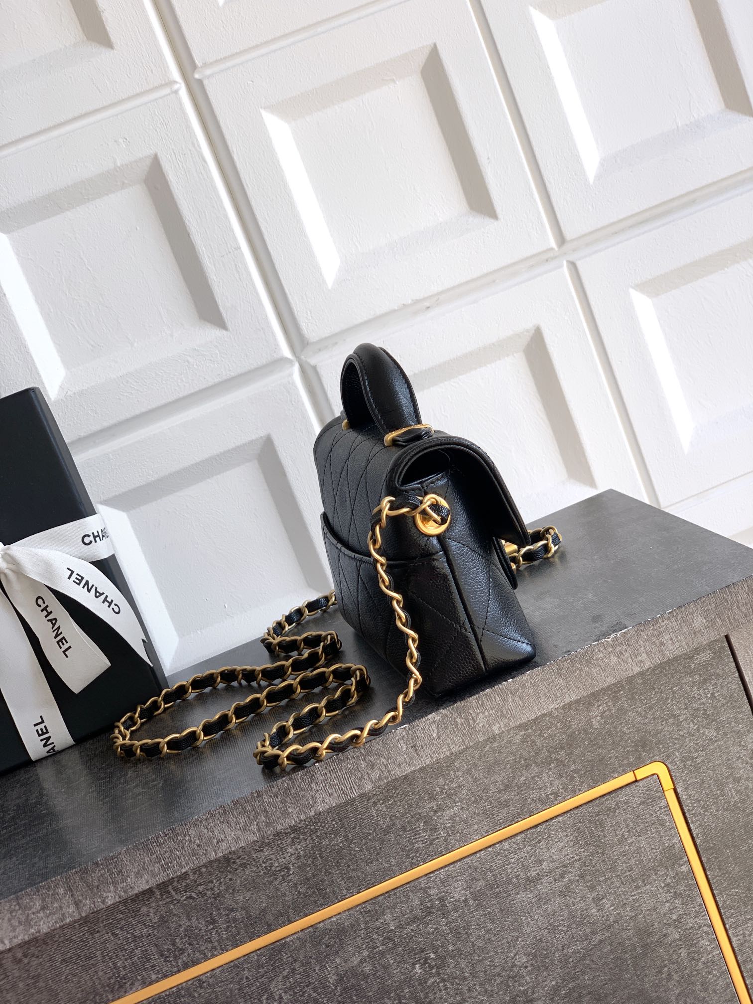 Chanel Basic Bag Cow Leather M-l