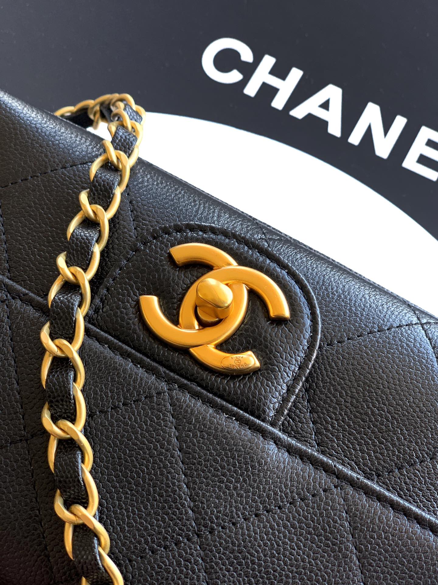 Chanel Basic Bag Cow Leather M-l