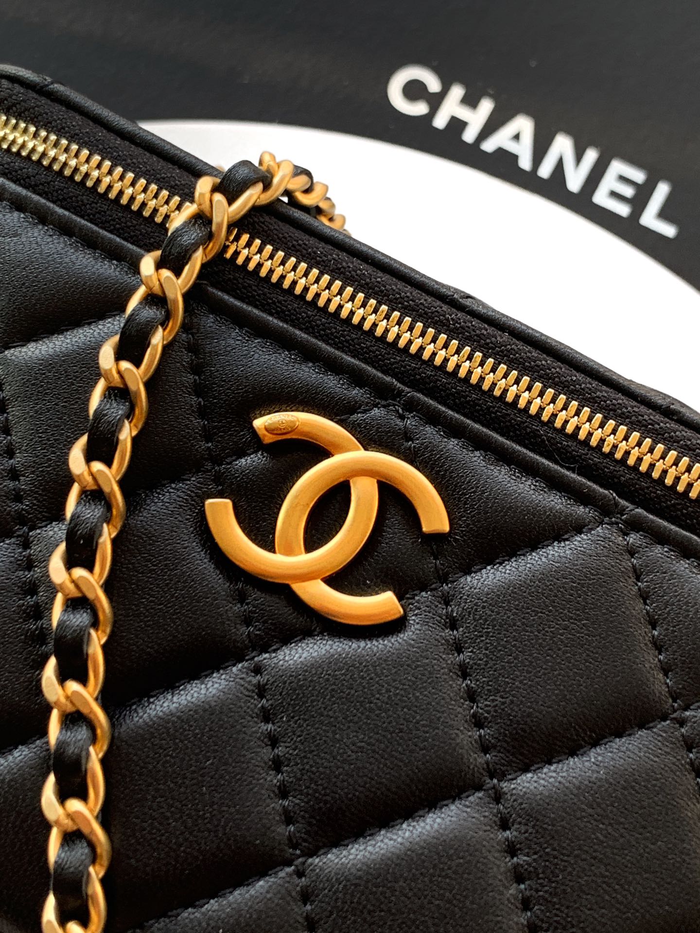 Chanel Basic Bag Gray M-l
