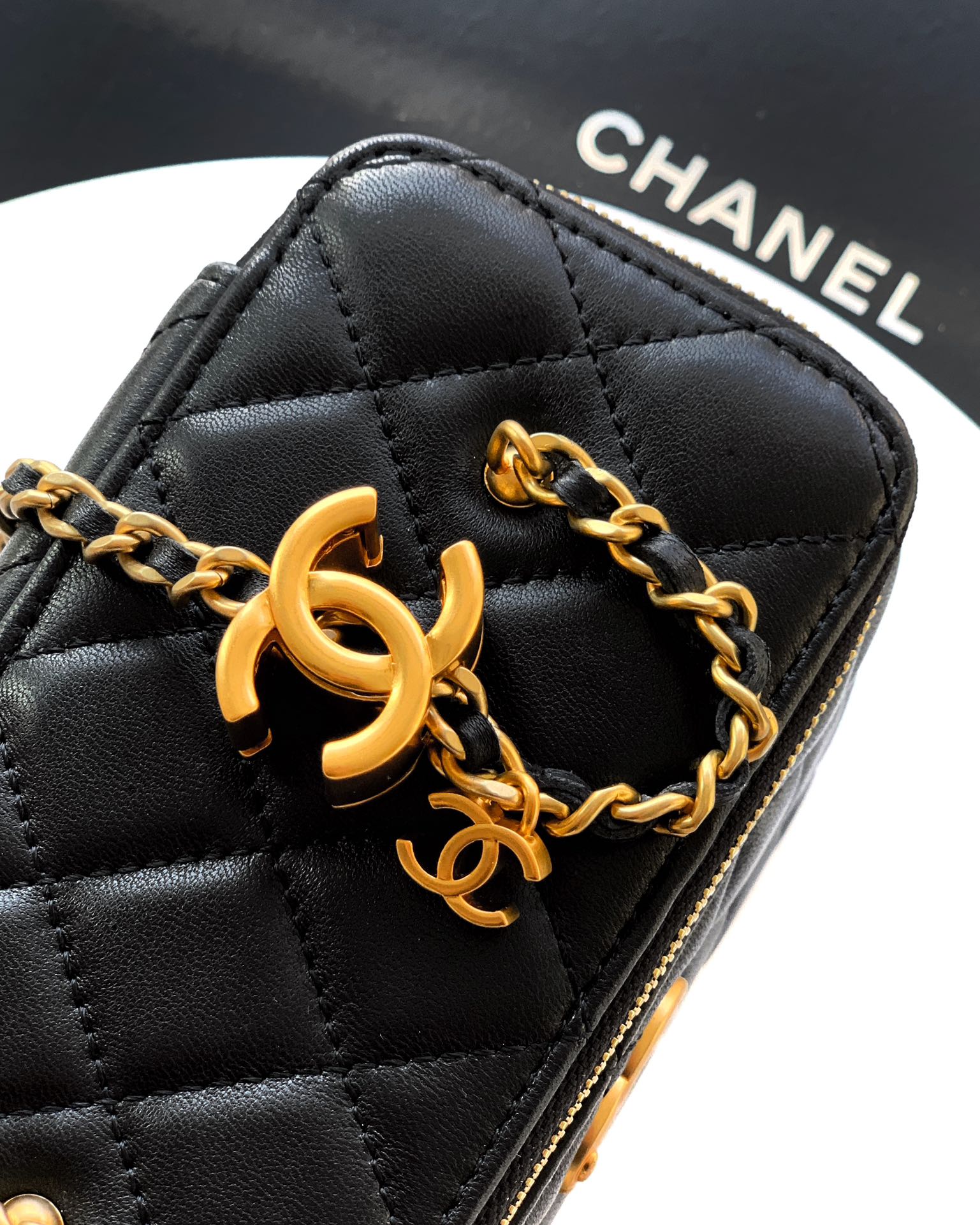 Chanel Basic Bag Gray M-l