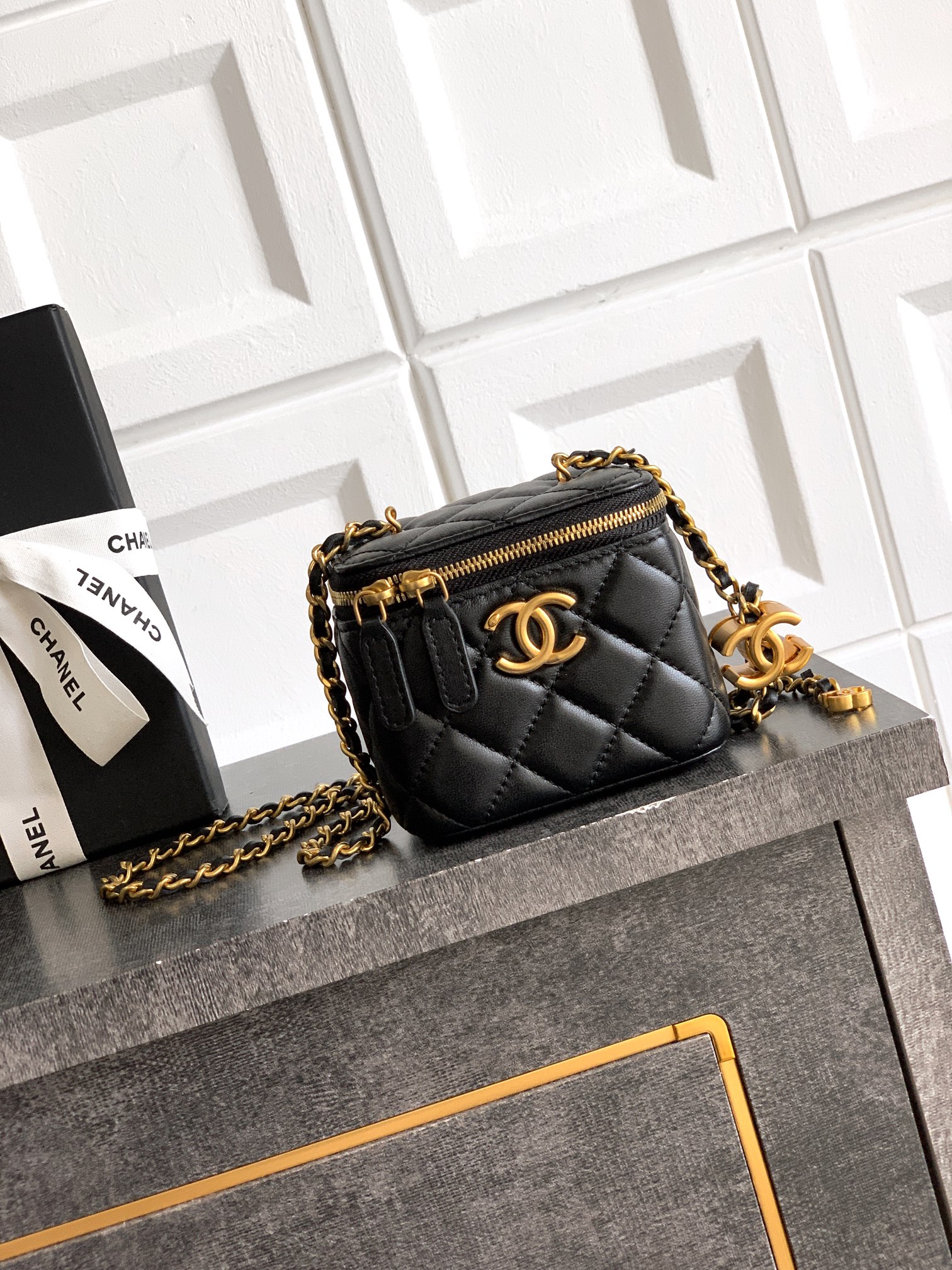 Chanel Basic Bag Cow Leather M-l