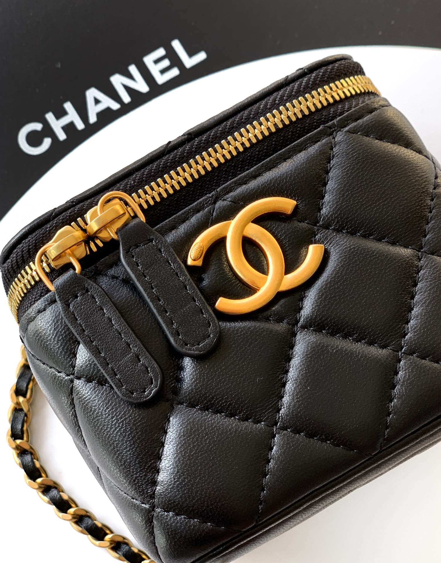 Chanel Basic Bag Cow Leather M-l