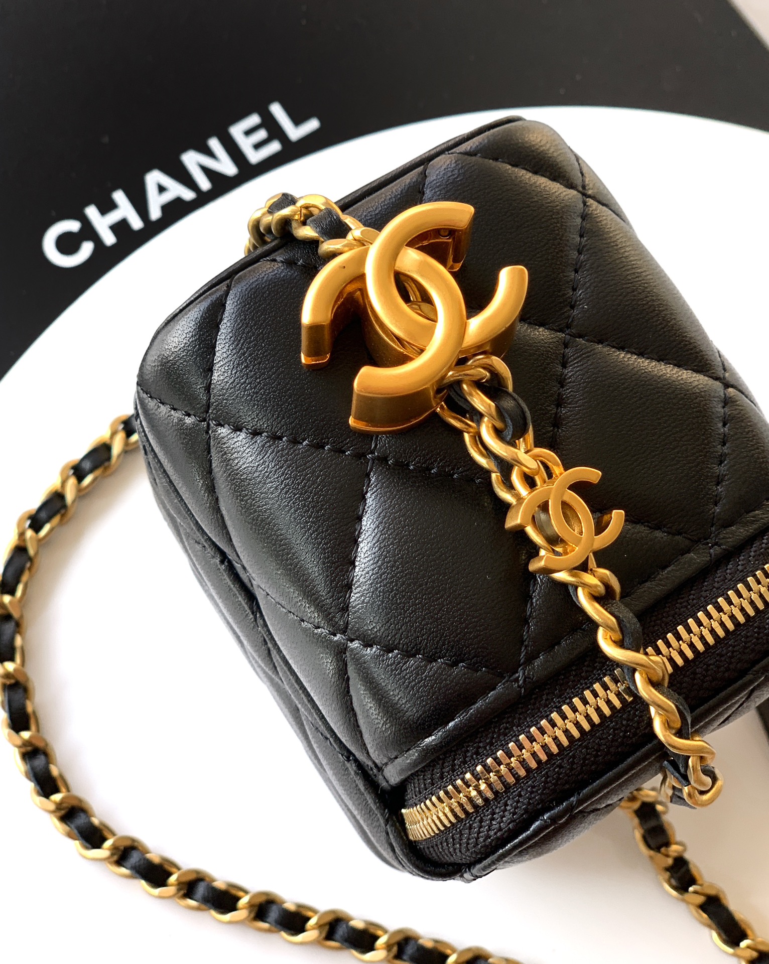 Chanel Basic Bag Cow Leather M-l