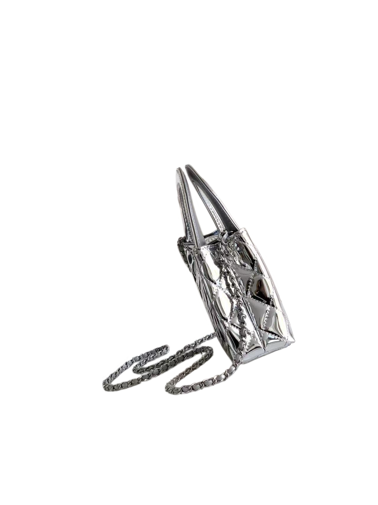 Chanel Basic Bag Silver M-l