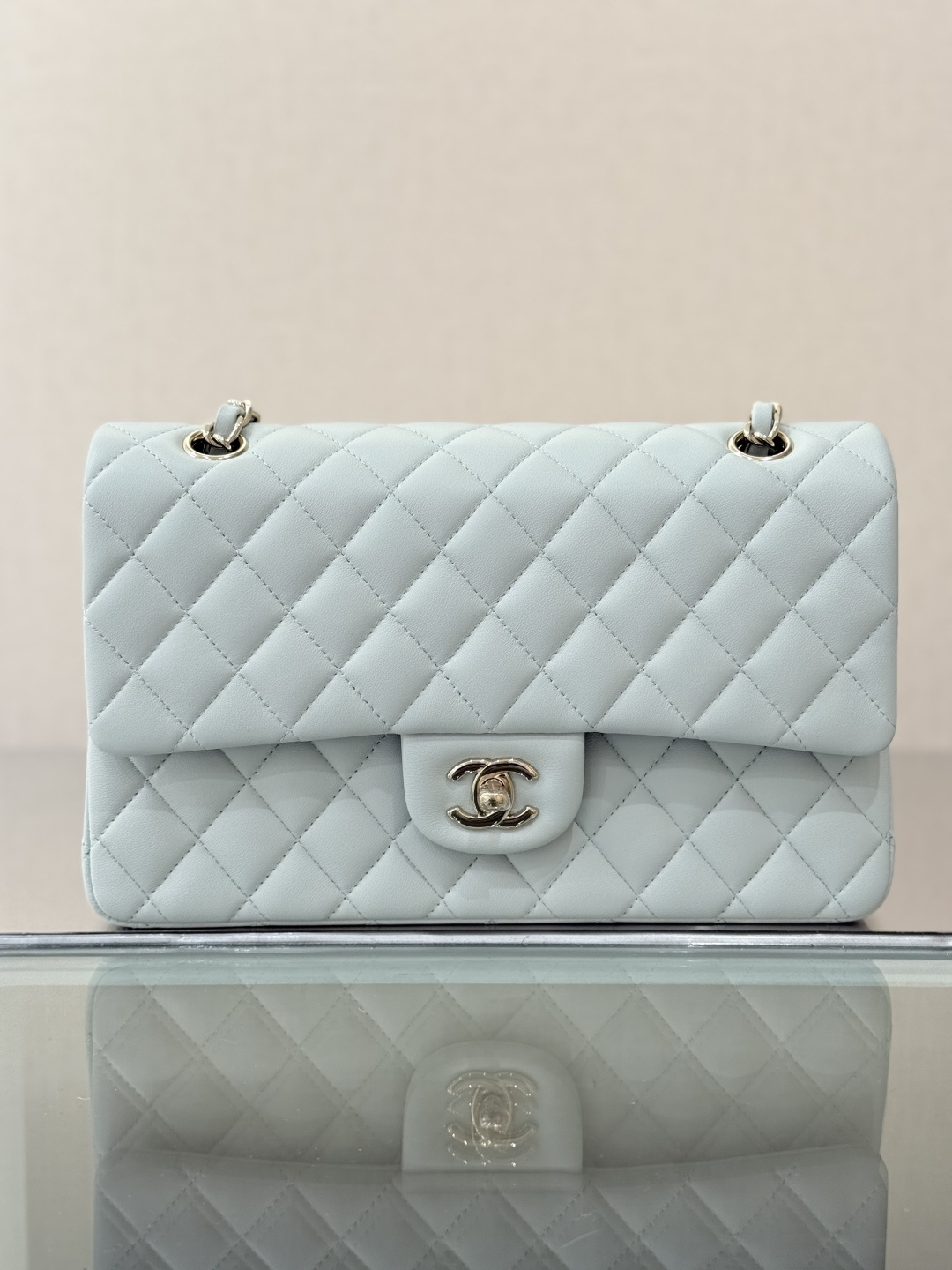 Chanel Basic Bag Sheepskin Black 25cm-l-s