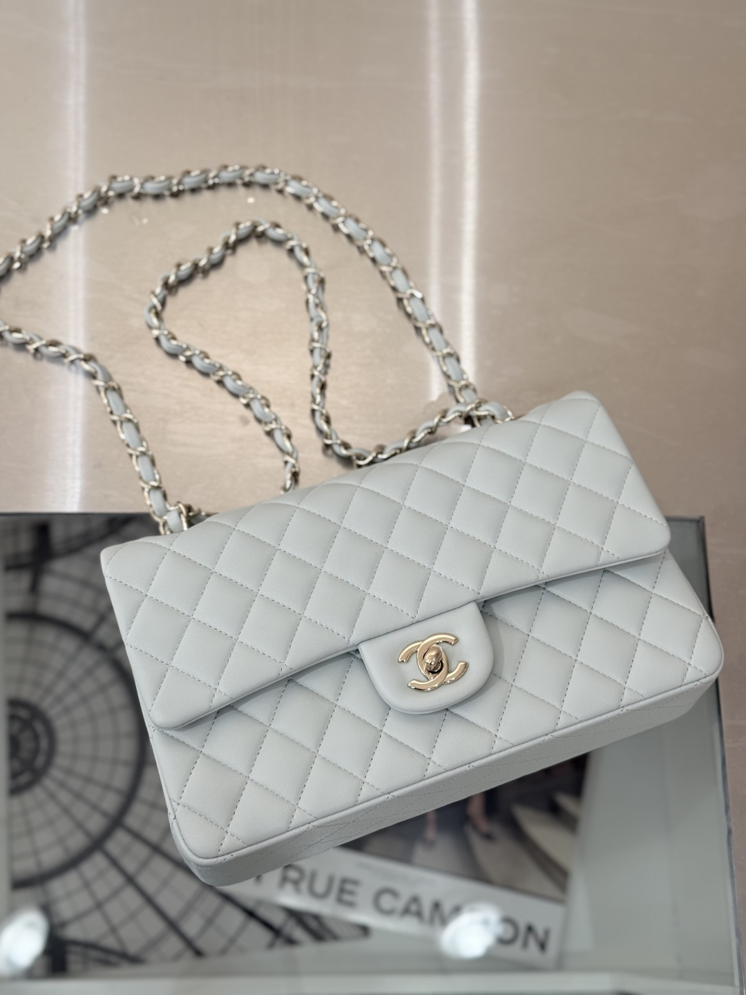 Chanel Basic Bag Sheepskin Black 25cm-l-s