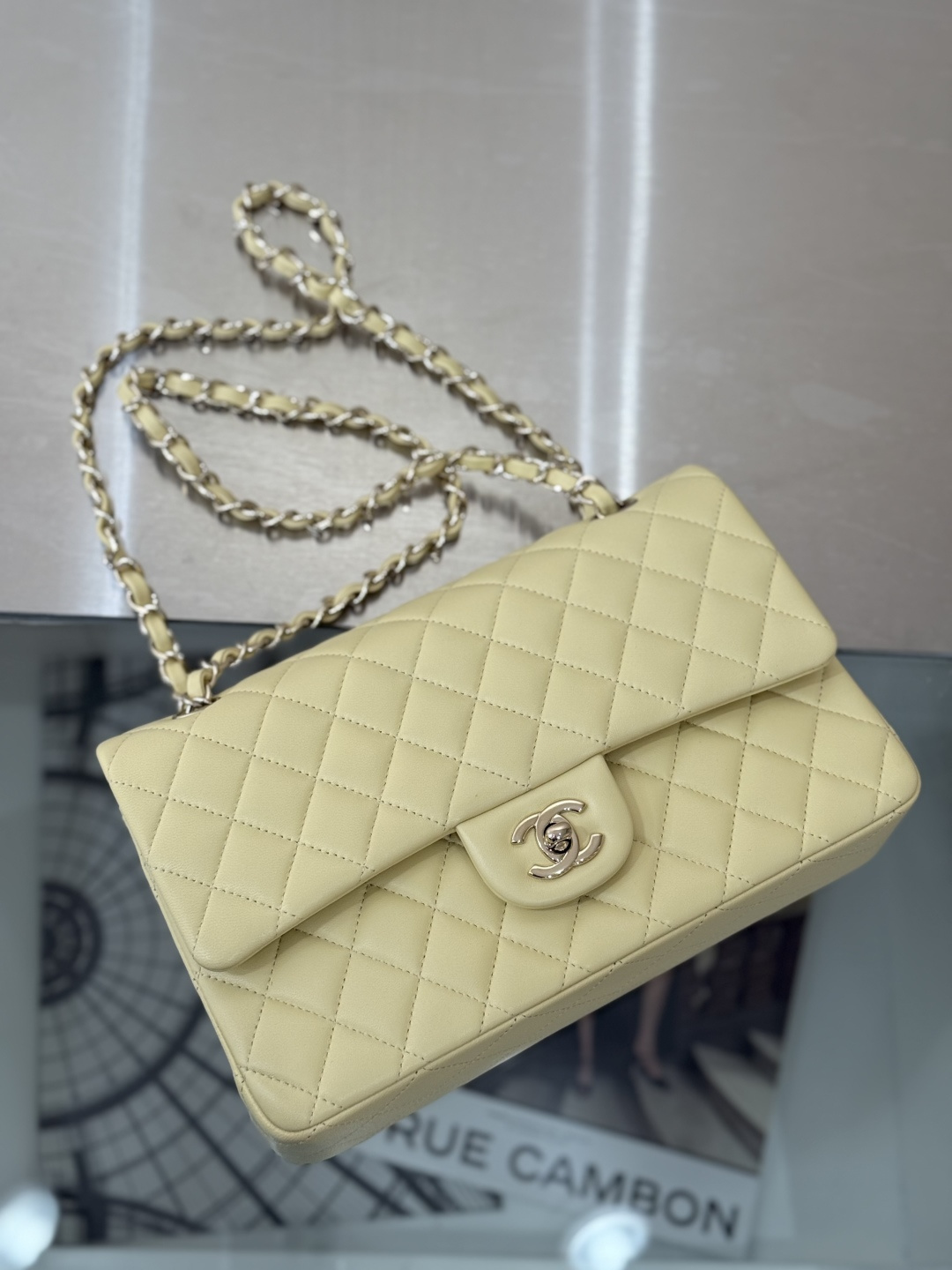 Chanel Basic Bag Sheepskin Black 25cm-l-s