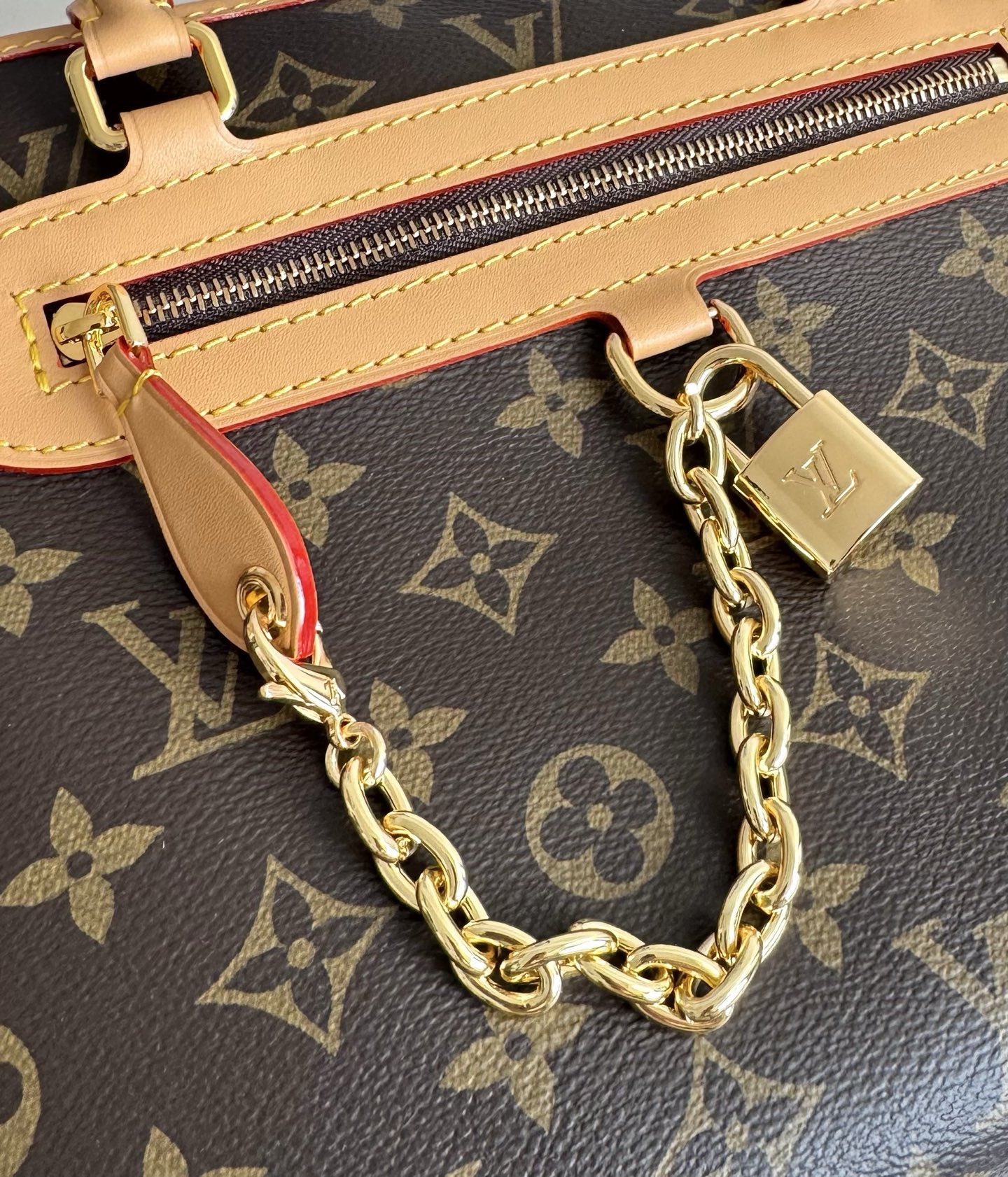 Louis Vuitton Clutch Bag Cow Leather 12cm-m-l