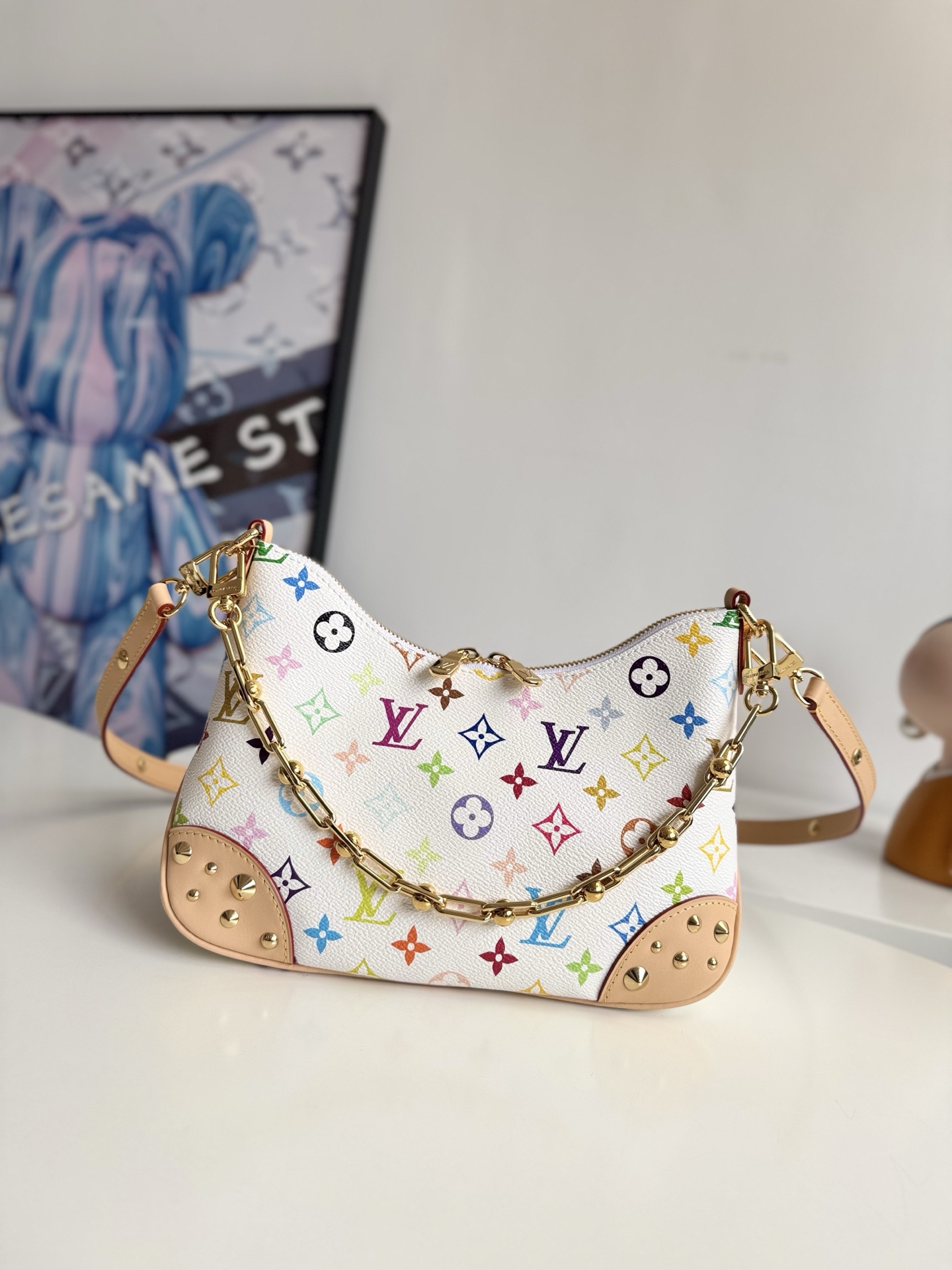 Louis Vuitton Basic Bag Canvas Gold M-l