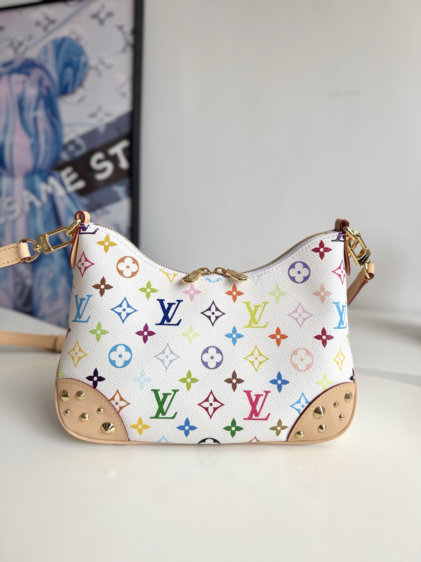 Louis Vuitton Basic Bag Canvas Gold M-l