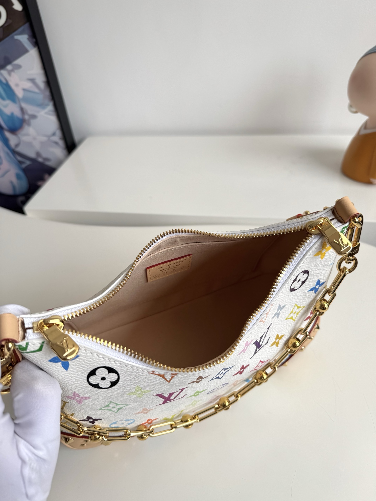 Louis Vuitton Basic Bag Canvas Gold M-l