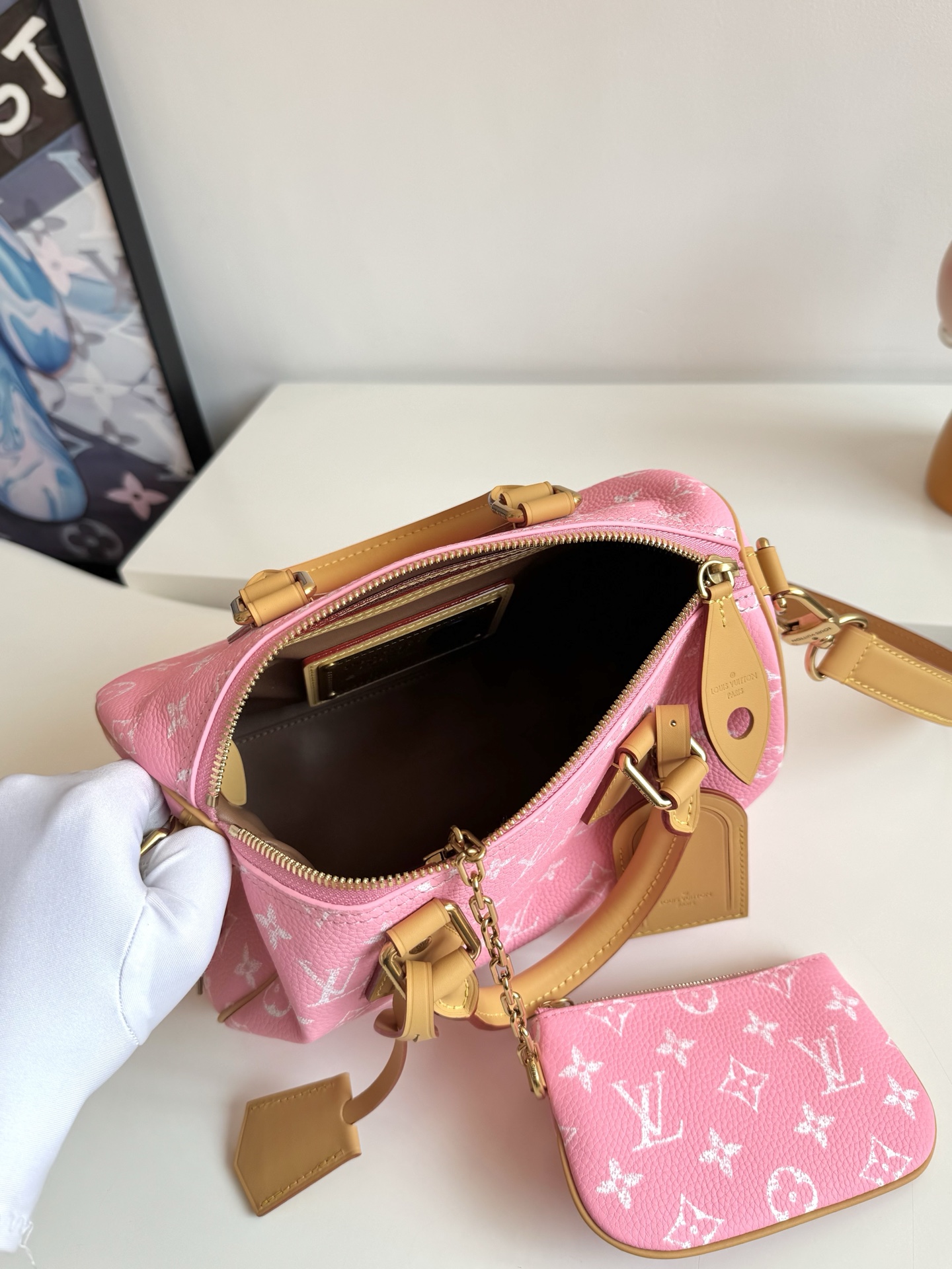 Louis Vuitton Basic Bag Cow Leather 15cm-m-l-s