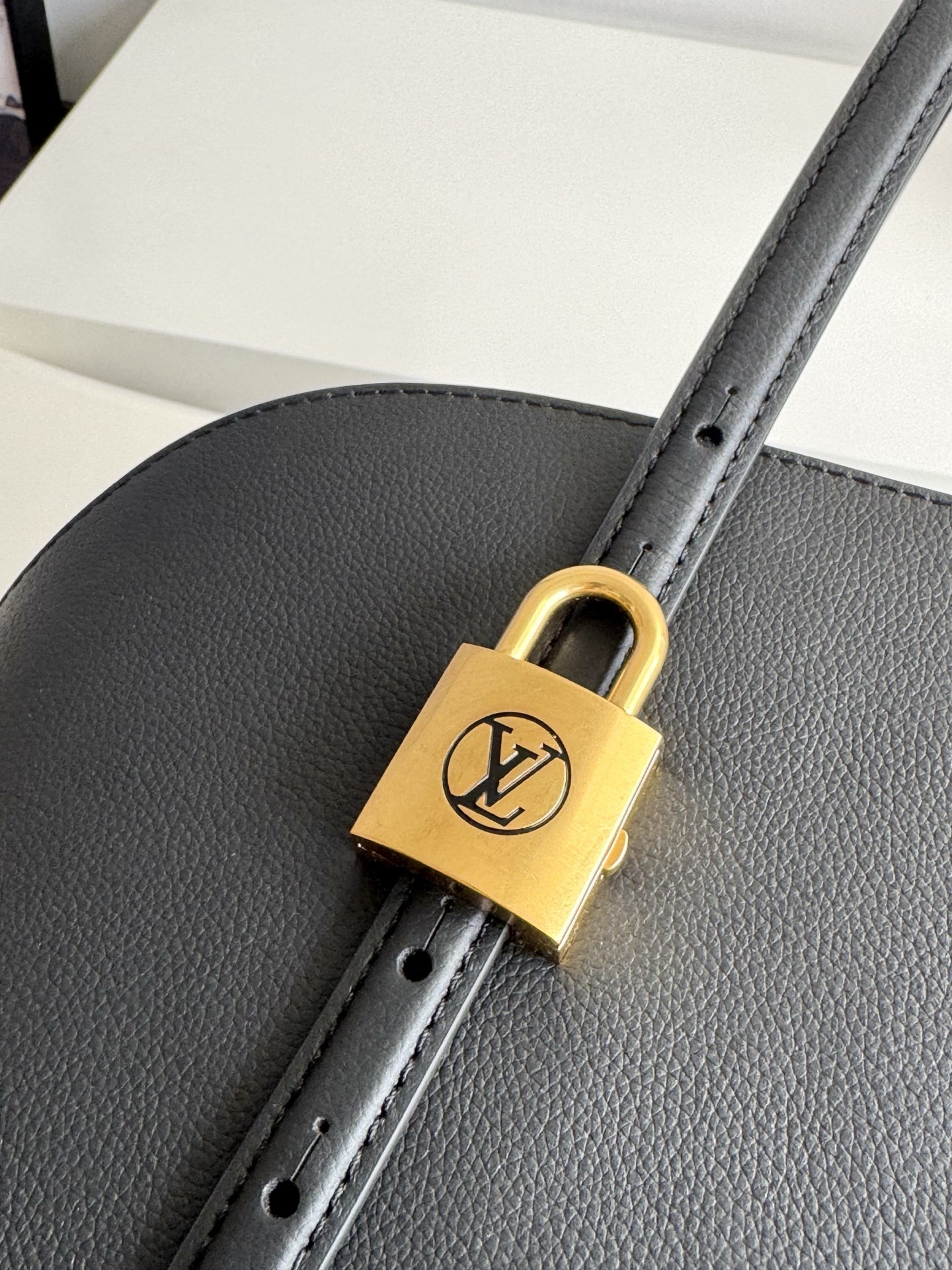 Louis Vuitton Basic Bag Cow Leather Gold M-l