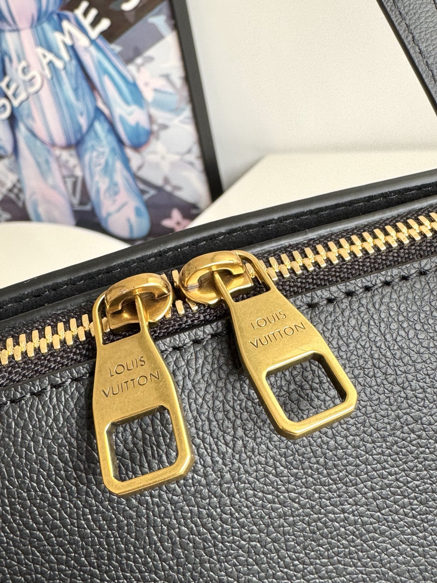 Louis Vuitton Basic Bag Cow Leather Gold M-l
