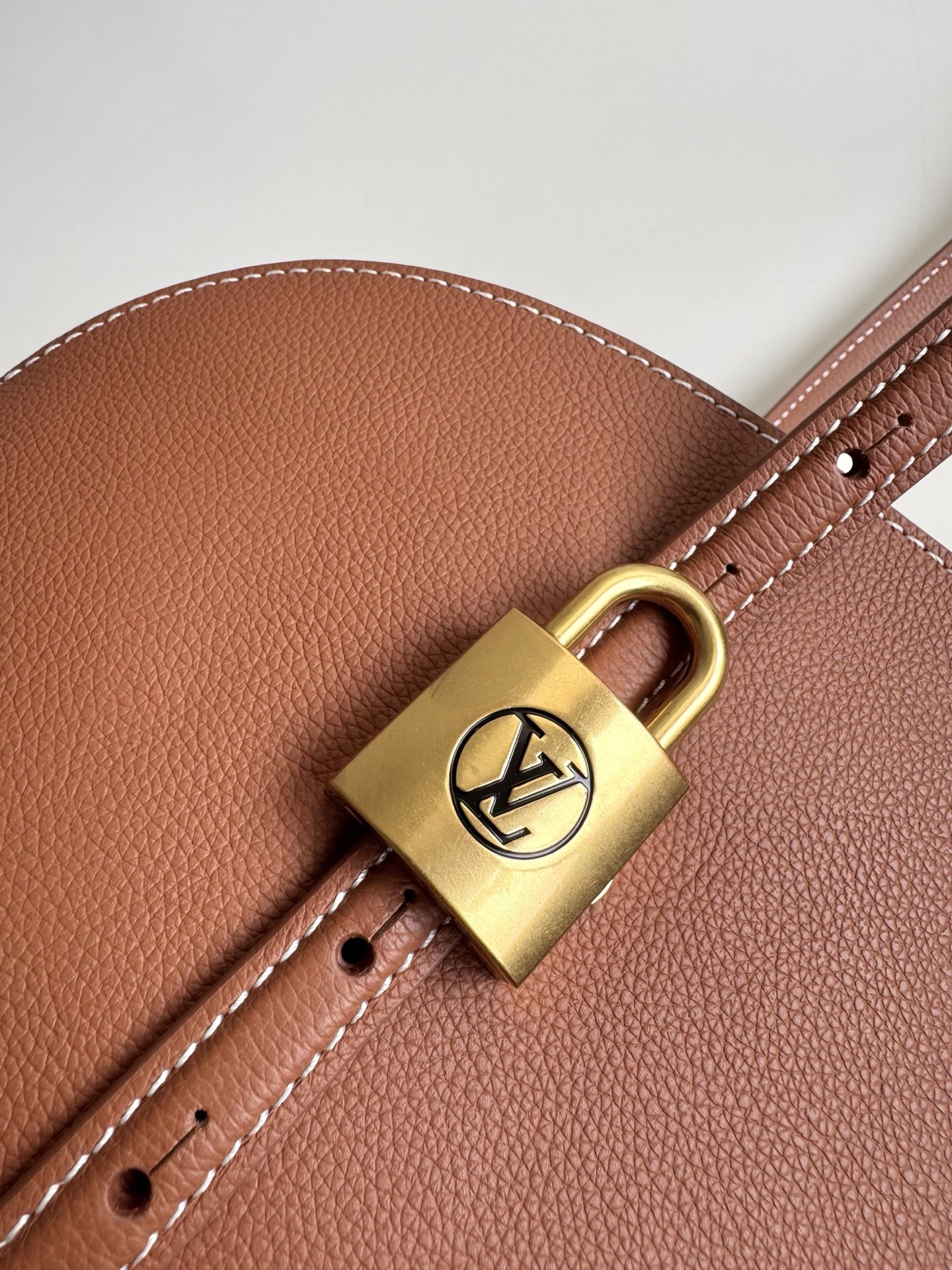 Louis Vuitton Basic Bag Cow Leather Gold M-l