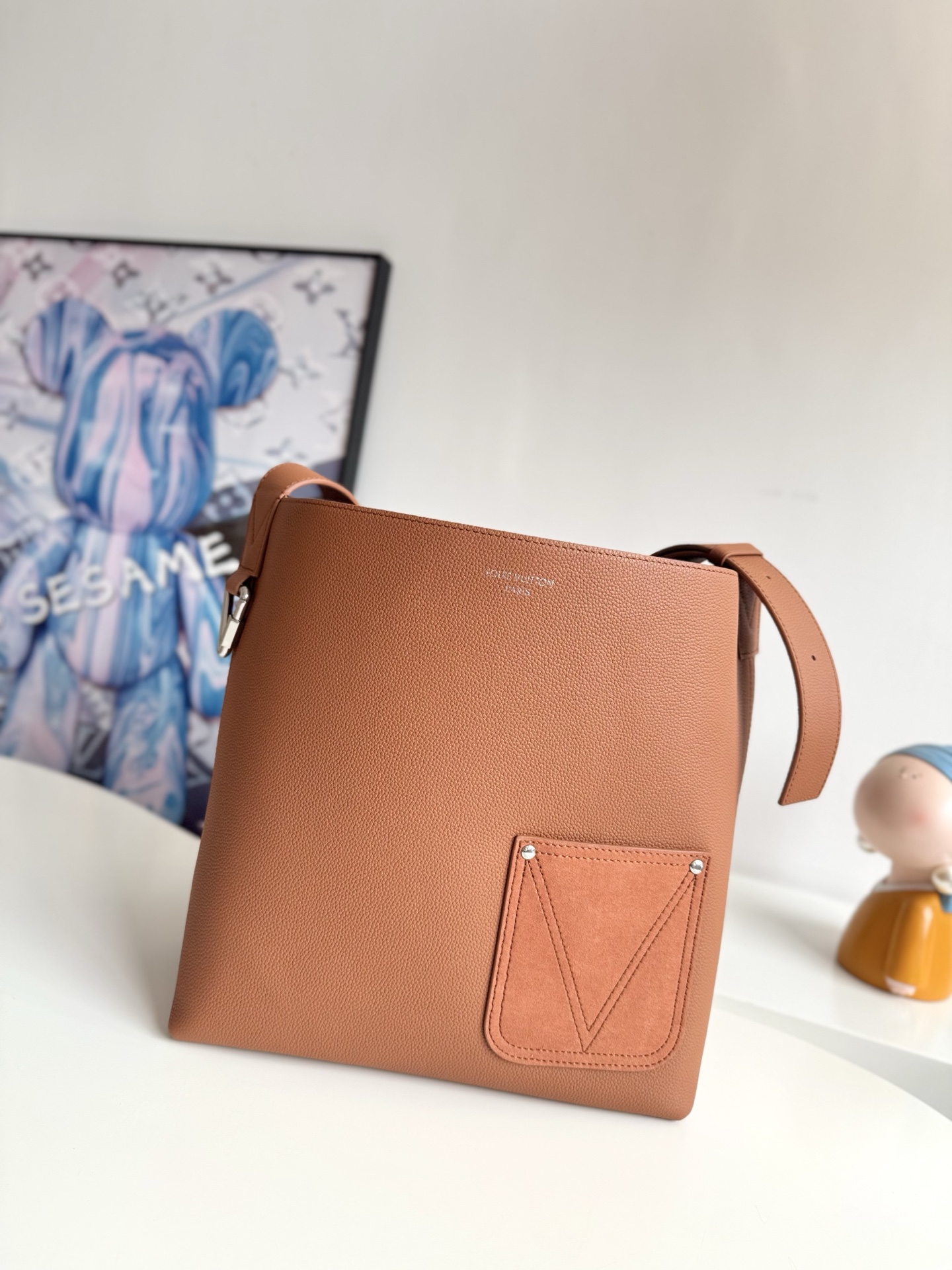 Louis Vuitton Basic Bag Cow Leather M-l-s