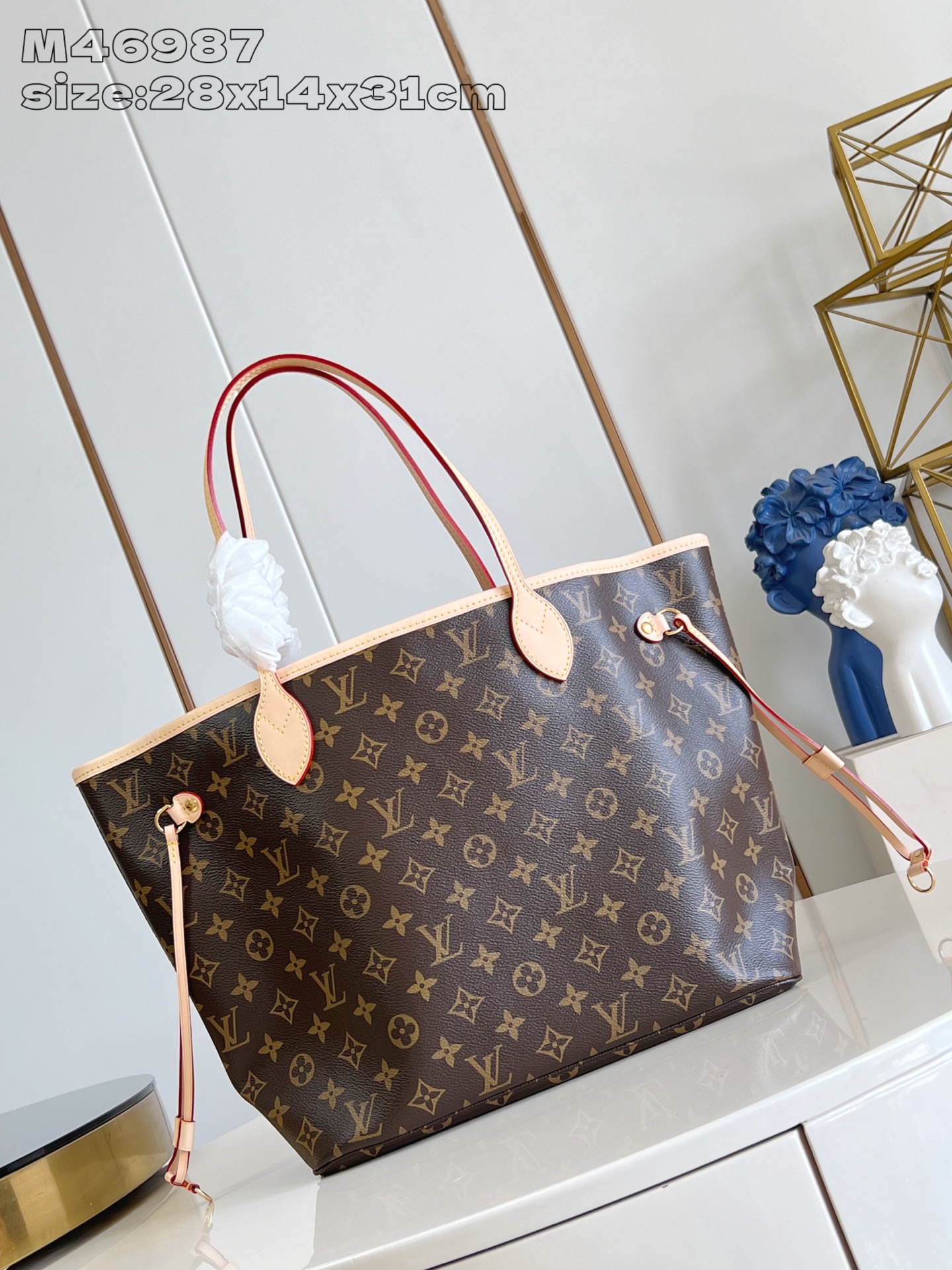 Louis Vuitton Tote Bag Cow Leather M-l