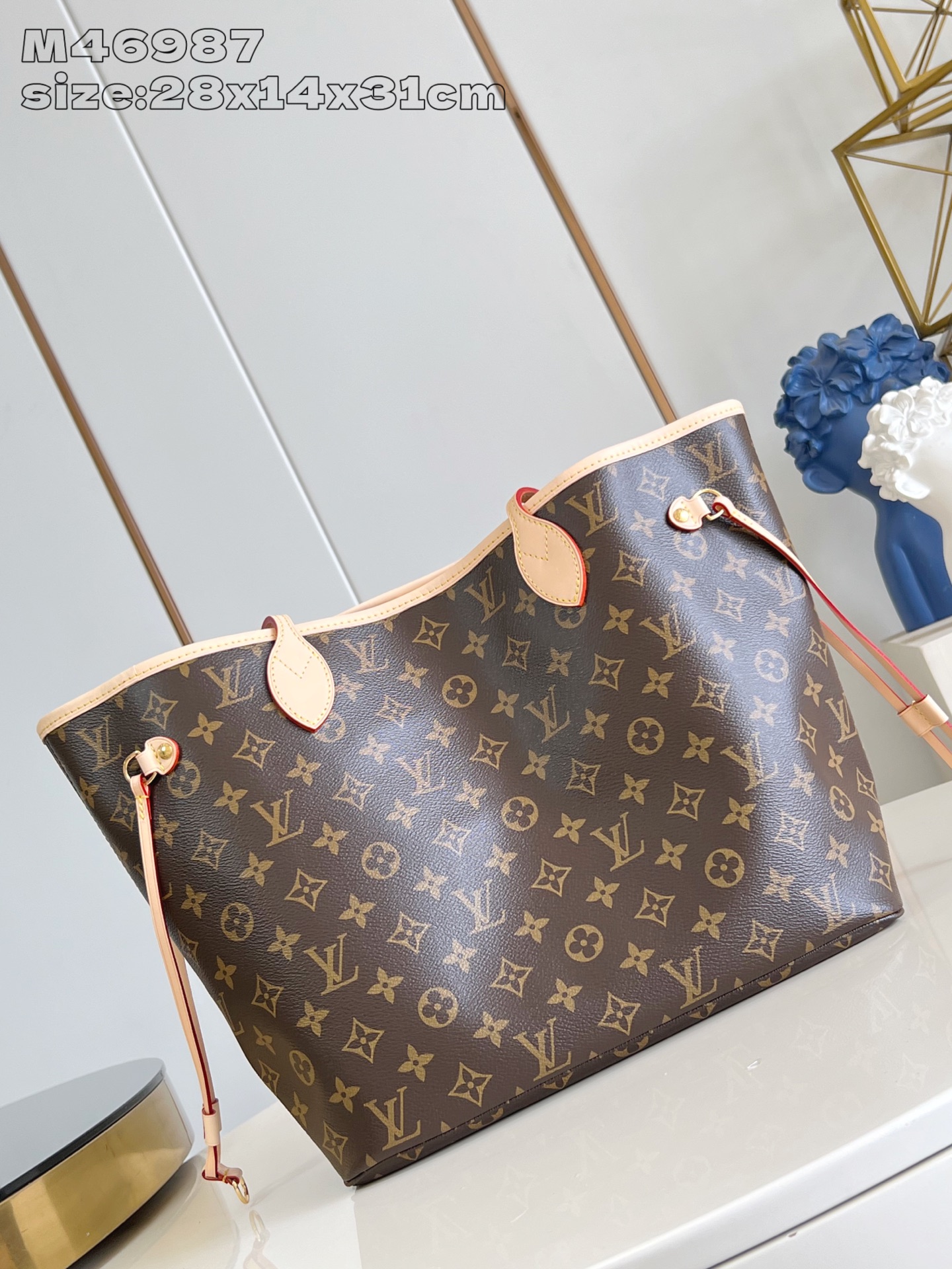 Louis Vuitton Tote Bag Cow Leather M-l