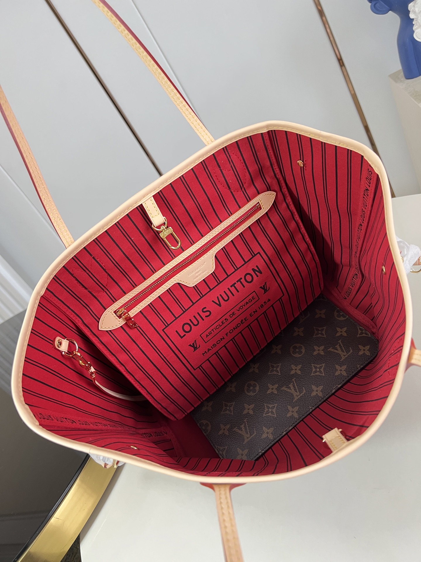 Louis Vuitton Tote Bag Cow Leather M-l