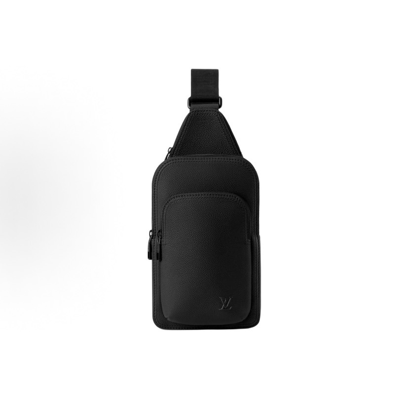 Louis Vuitton Basic Bag Cow Leather Black M-l-s