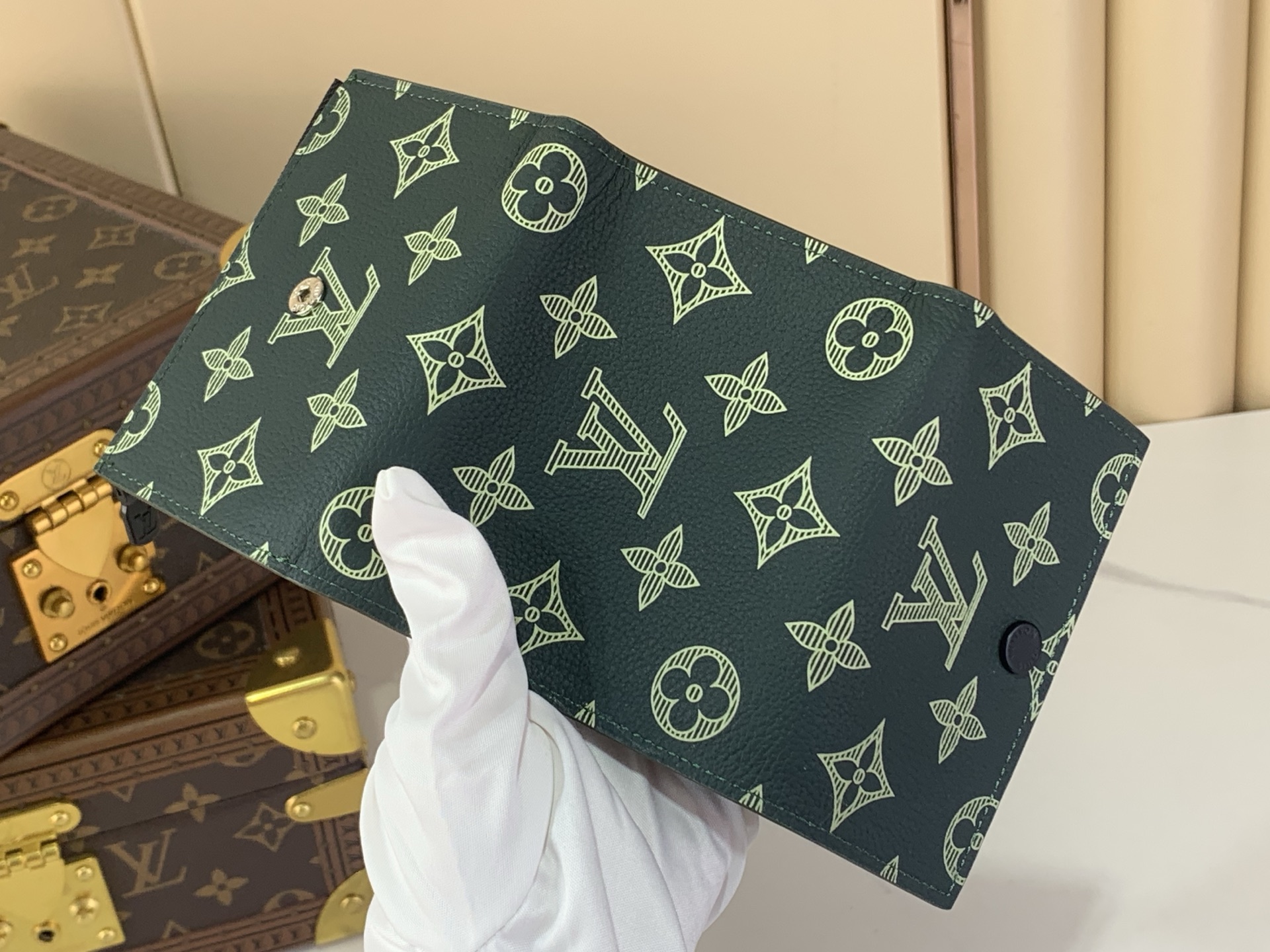 Louis Vuitton Basic Bag Cow Leather Green M-s