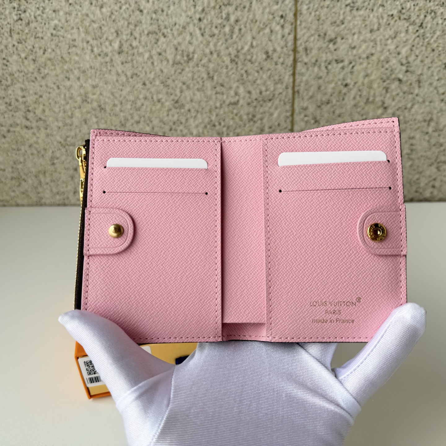 Louis Vuitton Clutch Bag Canvas Pink M-l-s