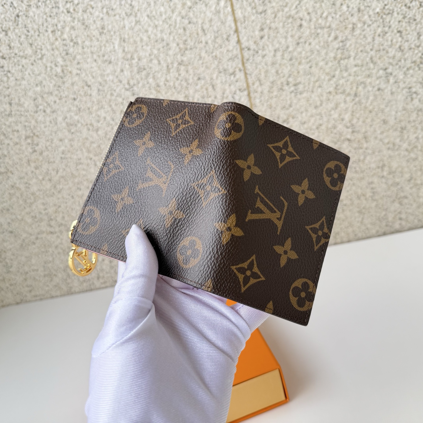 Louis Vuitton Clutch Bag Canvas Pink M-l-s