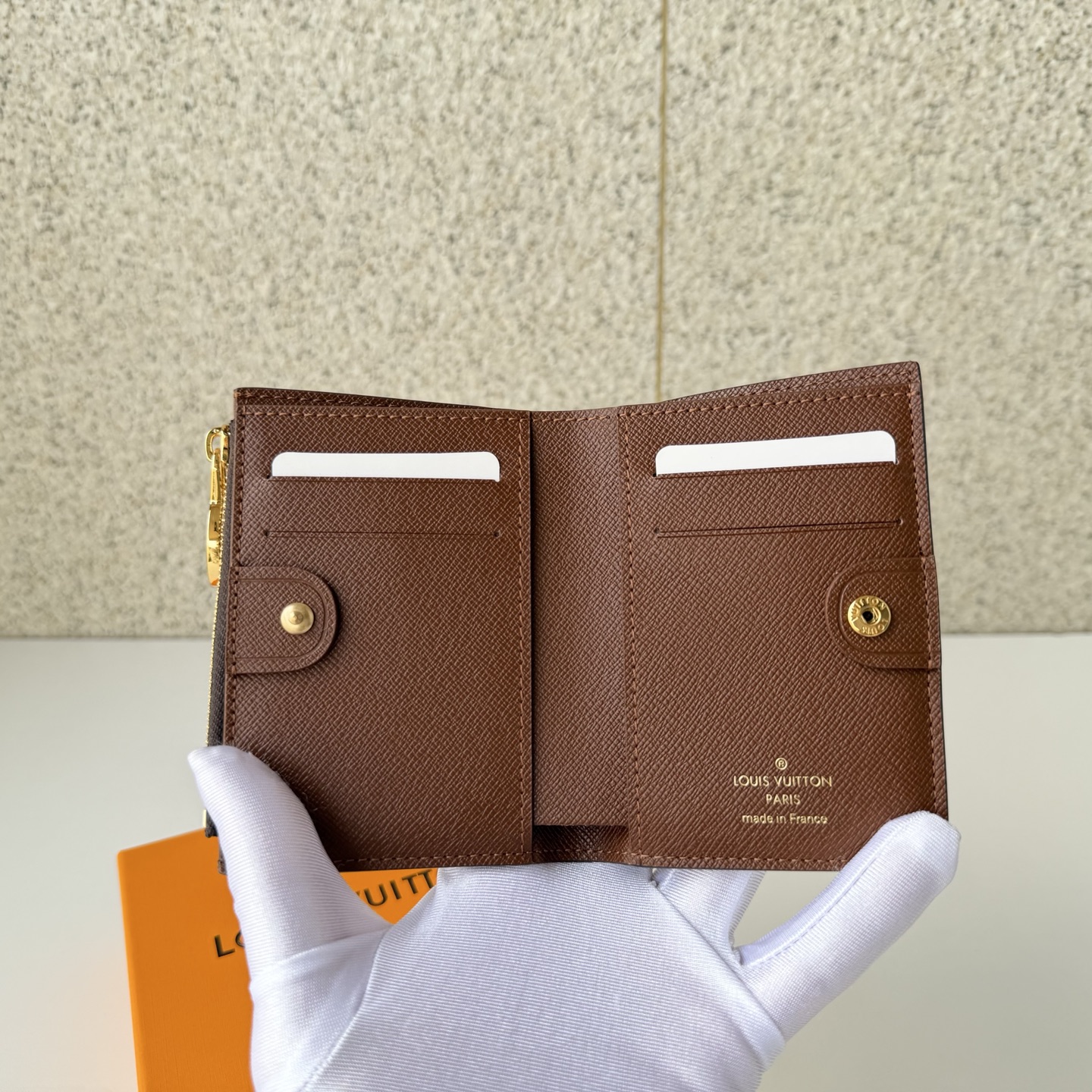 Louis Vuitton Clutch Bag Canvas Brown M-l-s