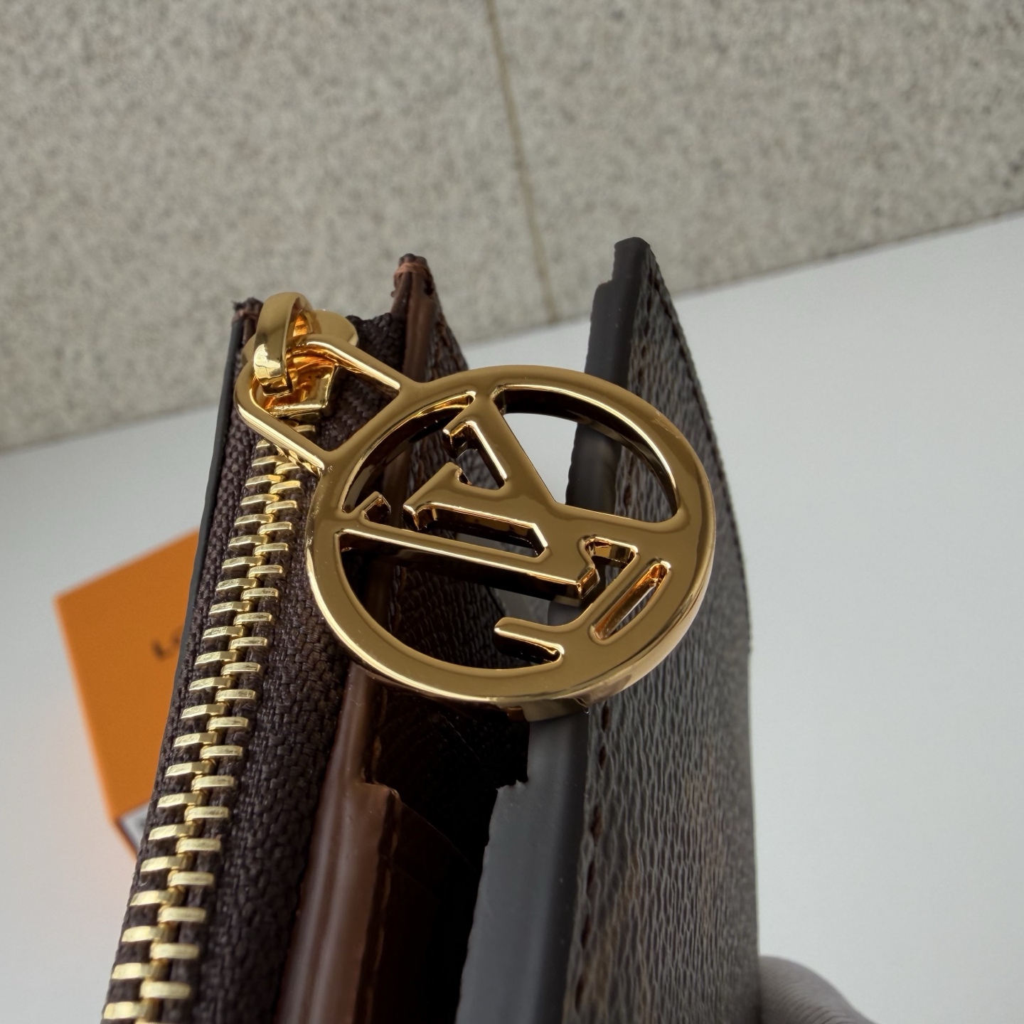 Louis Vuitton Clutch Bag Canvas Brown M-l-s