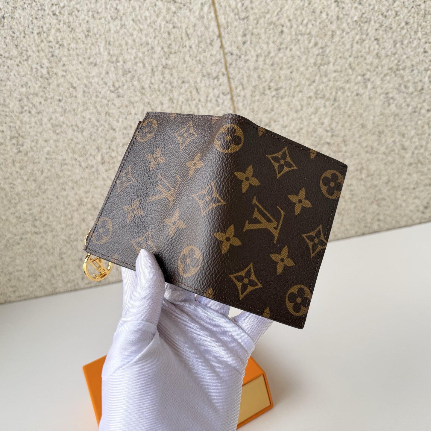 Louis Vuitton Clutch Bag Canvas Brown M-l-s
