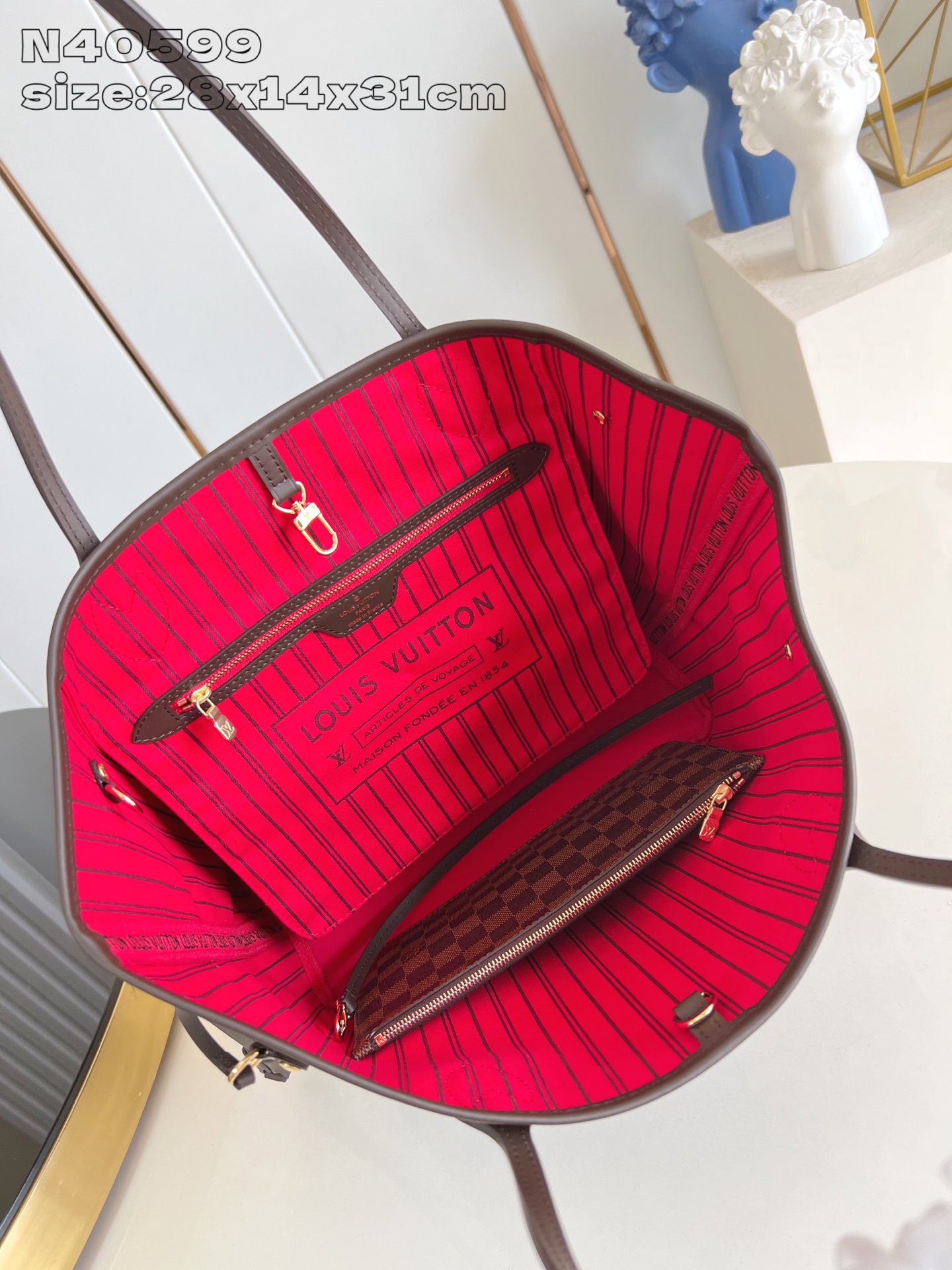 Louis Vuitton Tote Bag Cow Leather M-l