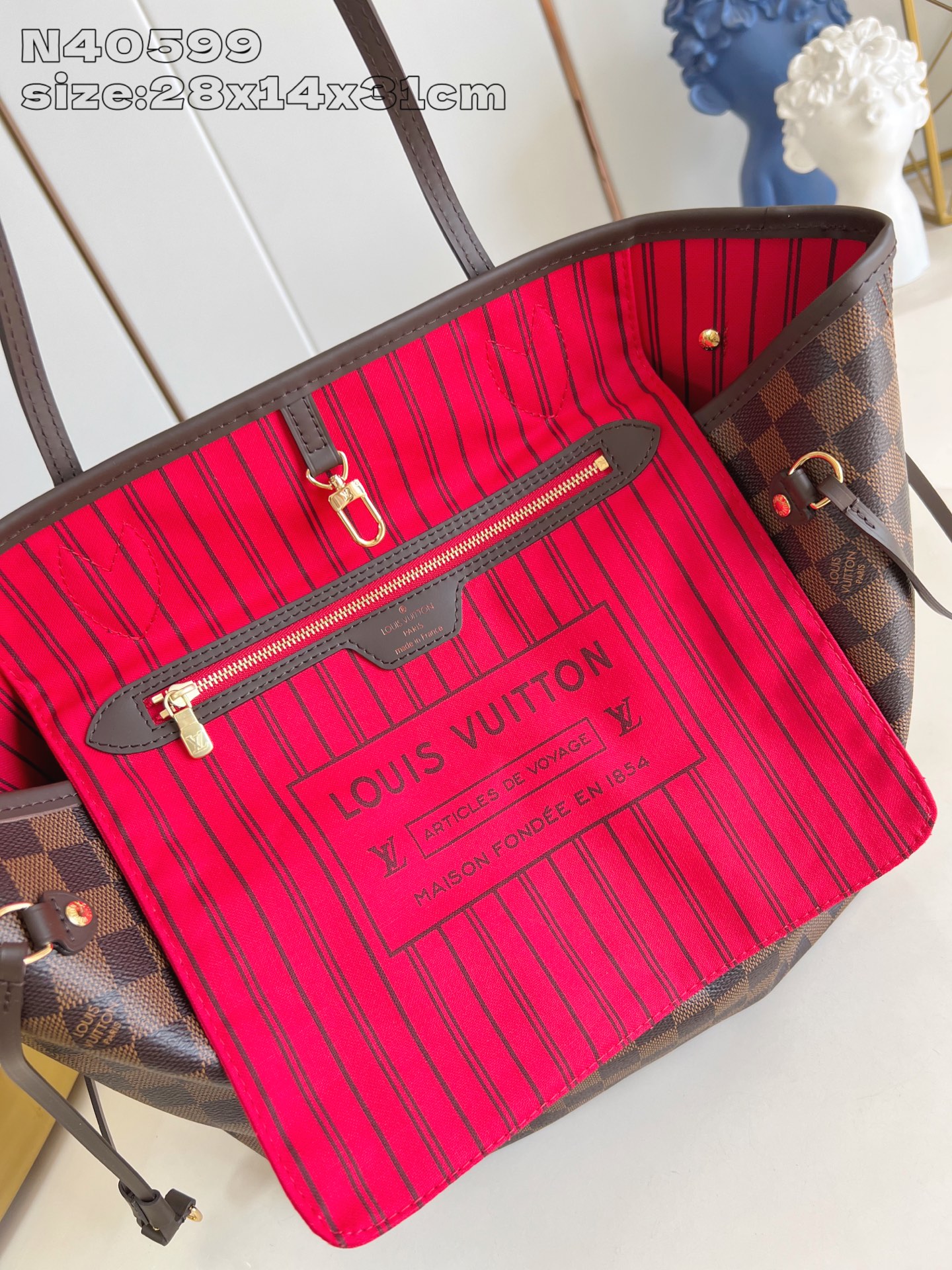 Louis Vuitton Tote Bag Cow Leather M-l