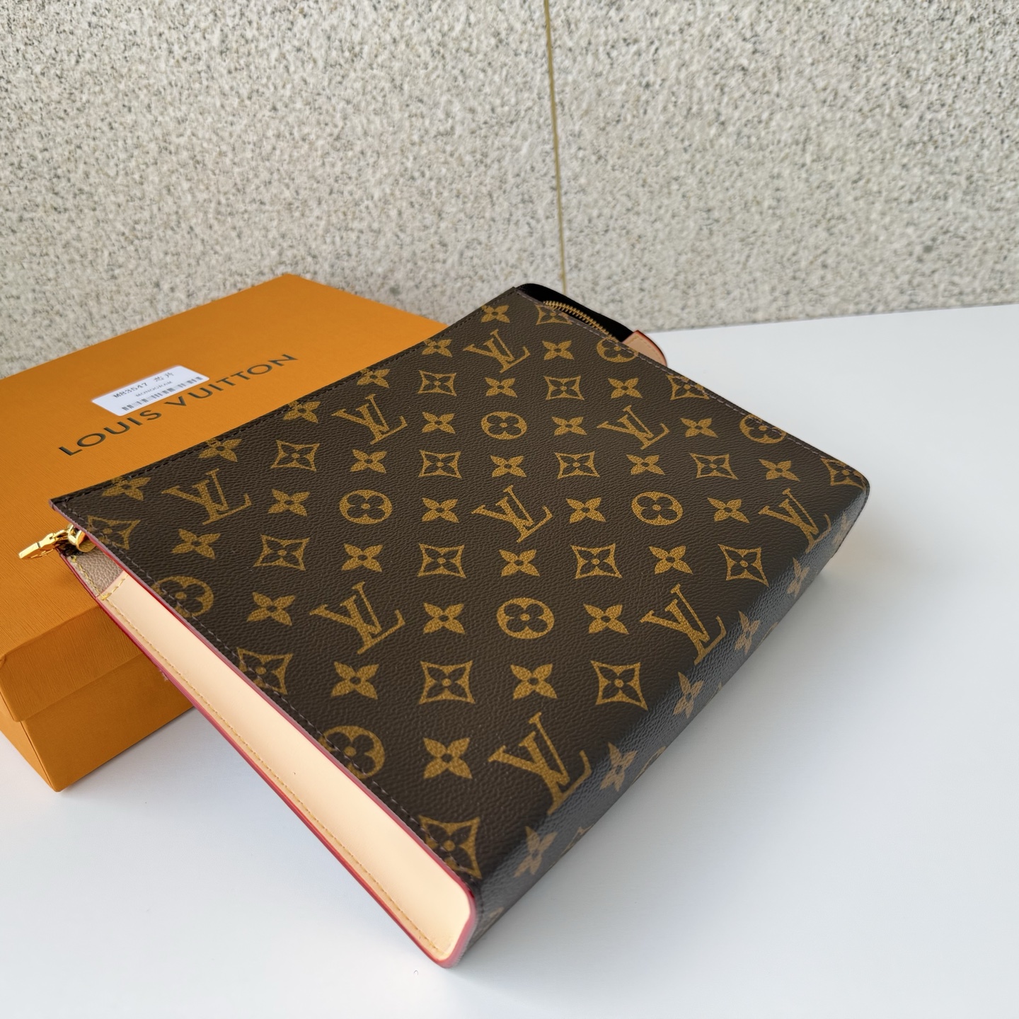 Louis Vuitton Clutch Bag Canvas M-l