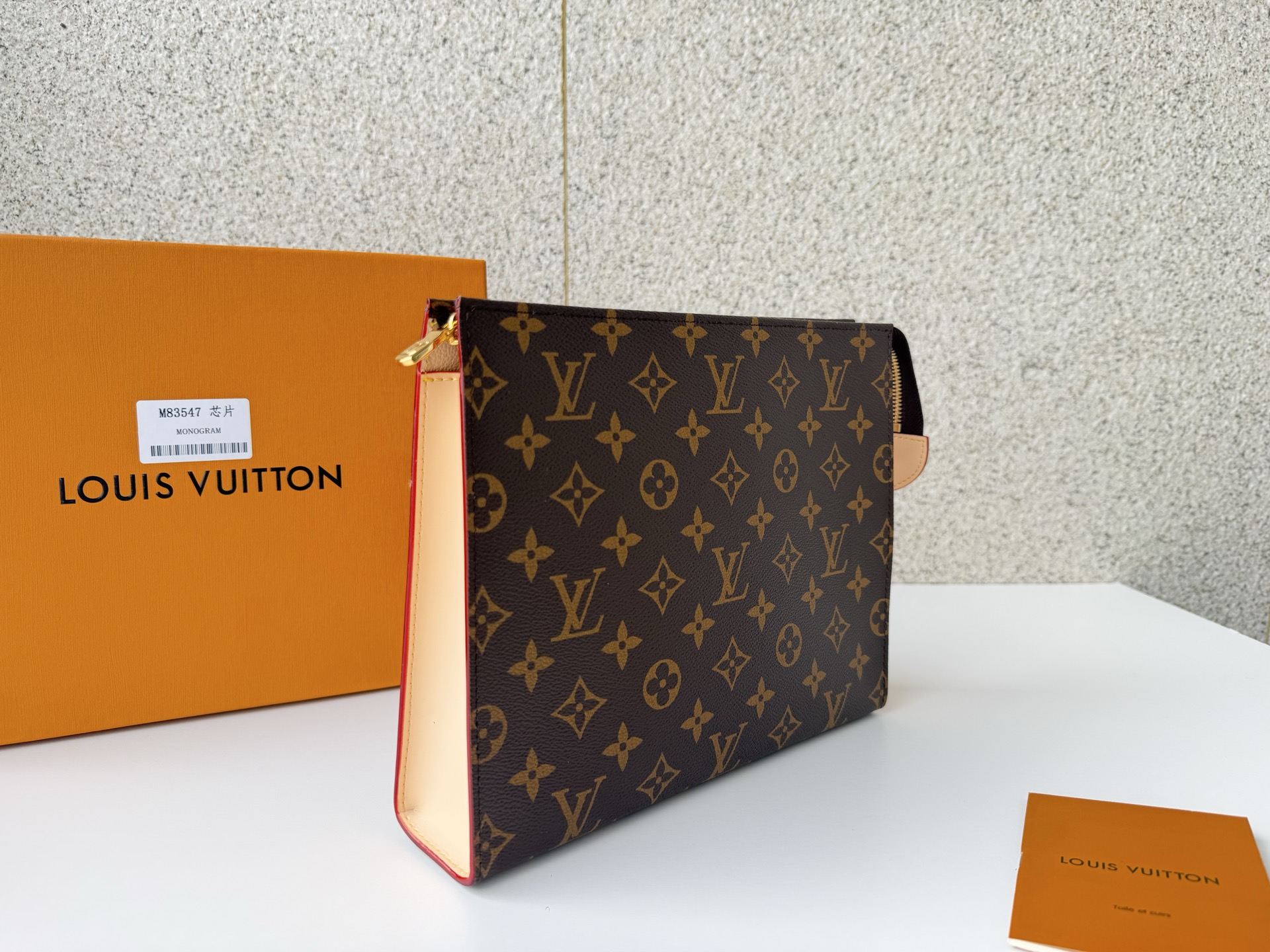 Louis Vuitton Clutch Bag Canvas M-l