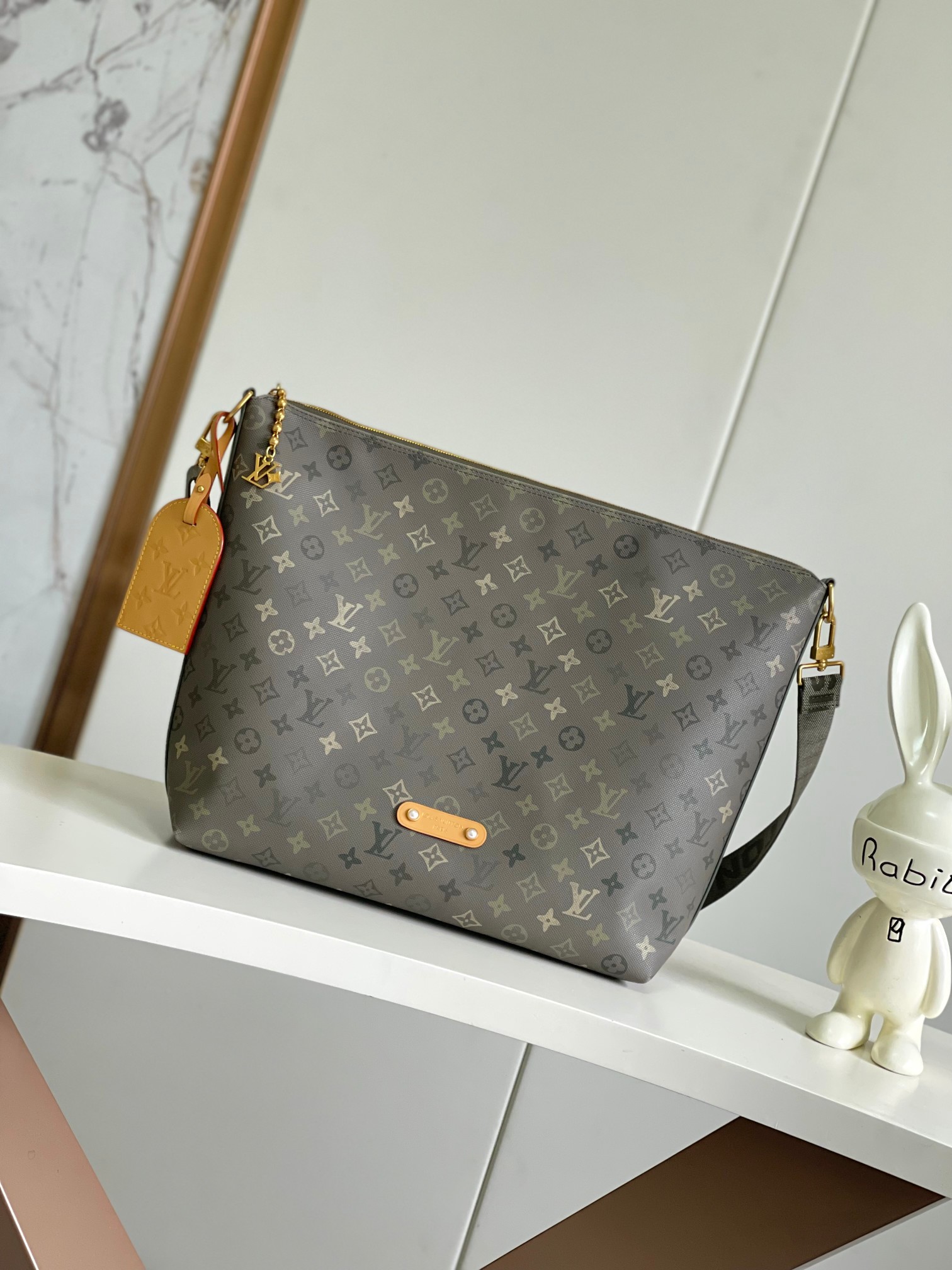 Louis Vuitton Basic Bag Canvas Green 12cm-m-l-s