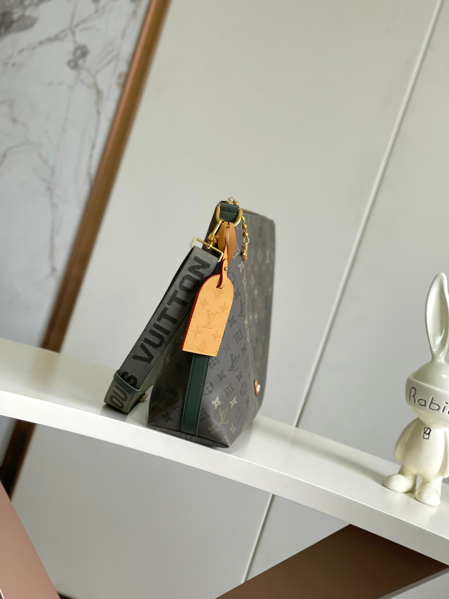 Louis Vuitton Basic Bag Canvas Green 12cm-m-l-s