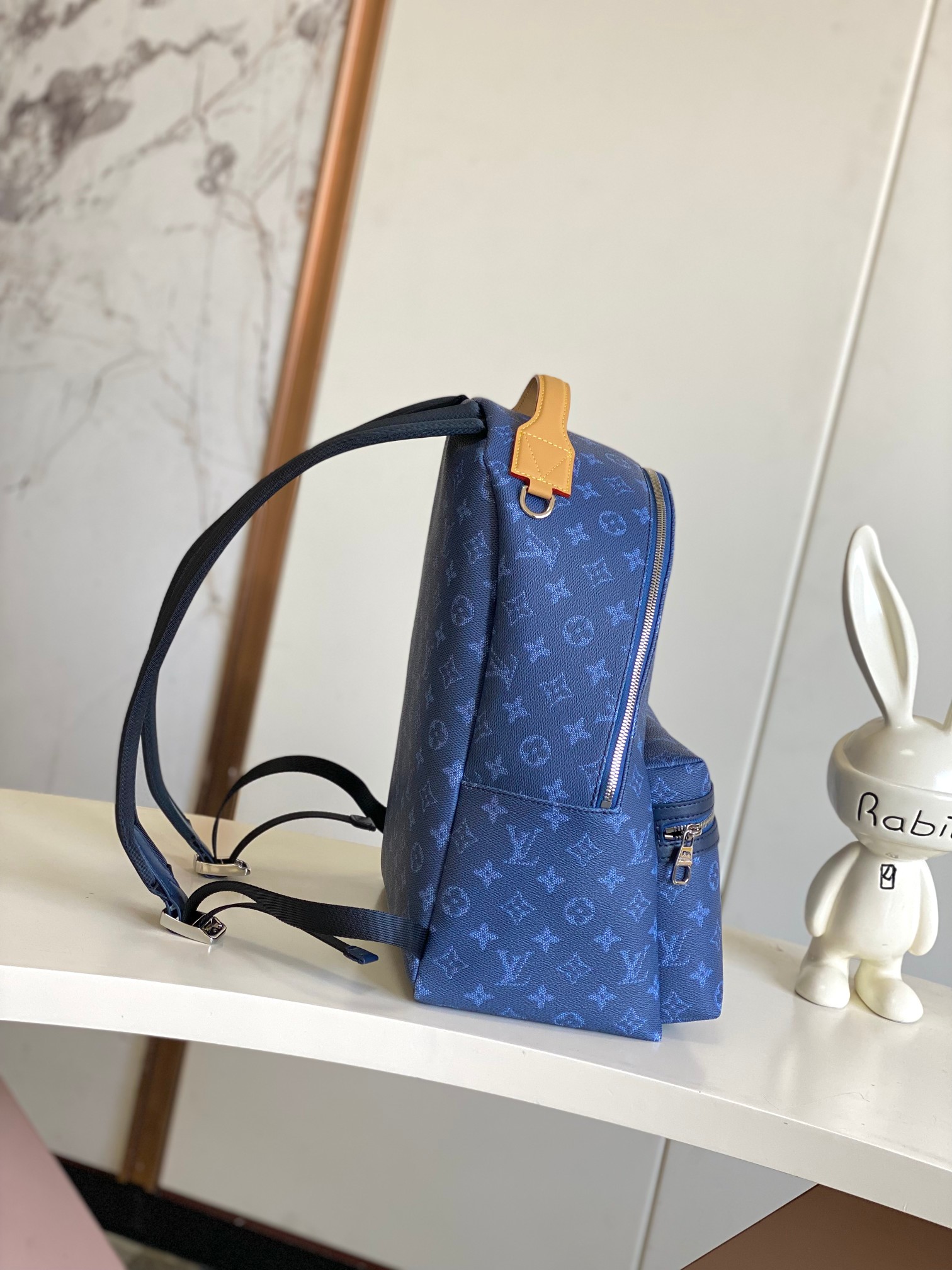 Louis Vuitton Backpack Canvas Blue 20cm-m-l-s