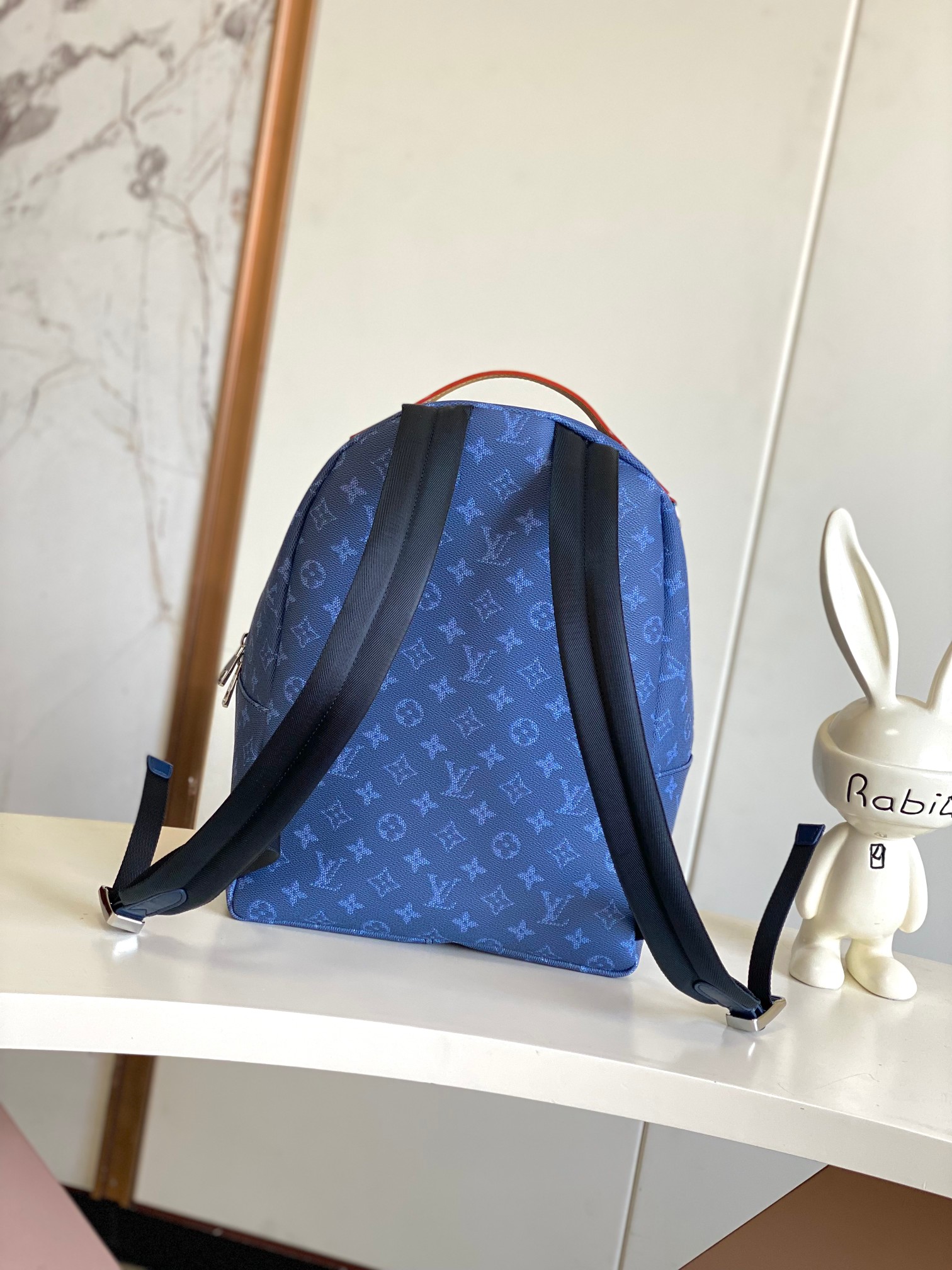 Louis Vuitton Backpack Canvas Blue 20cm-m-l-s