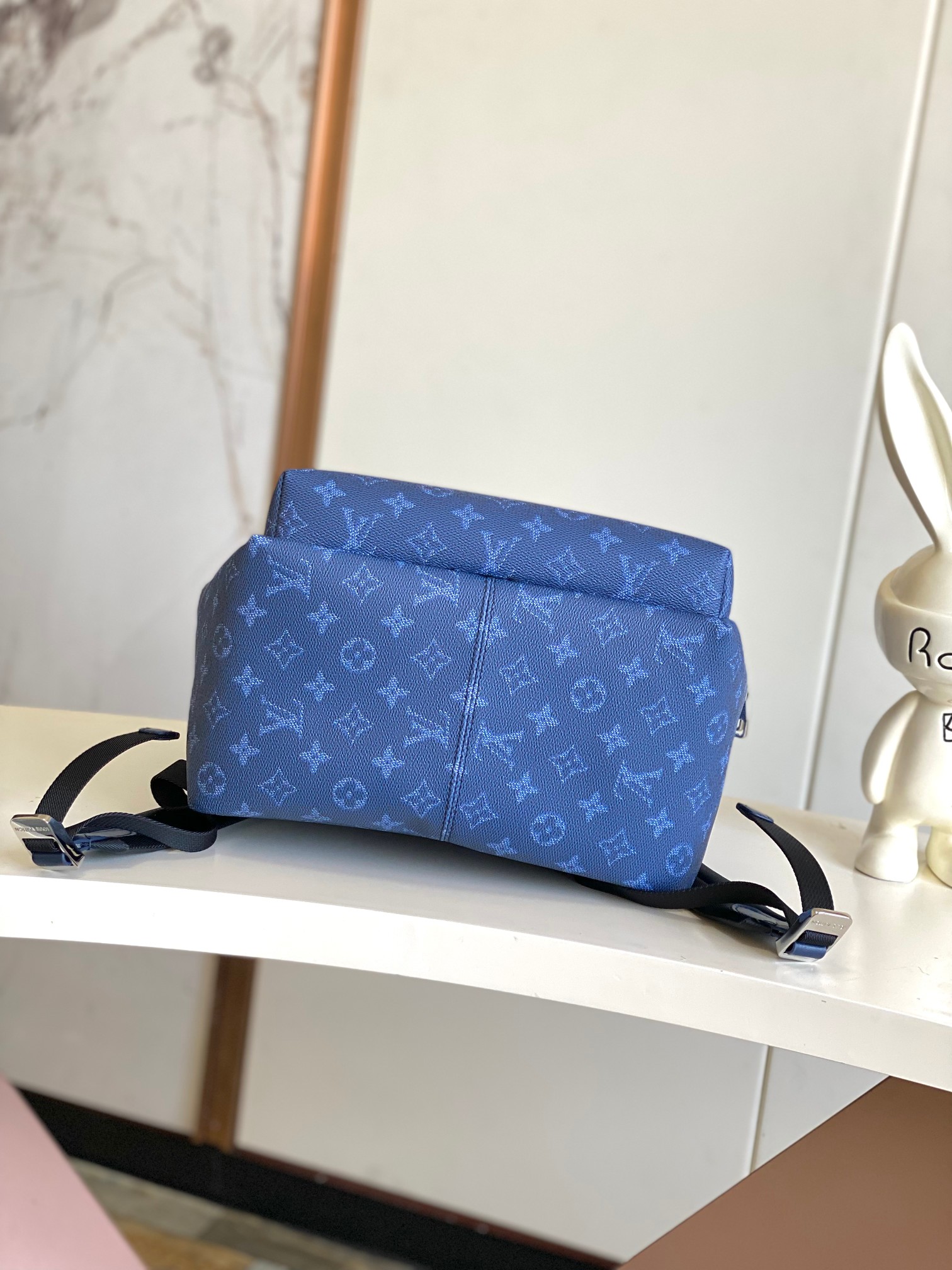 Louis Vuitton Backpack Canvas Blue 20cm-m-l-s