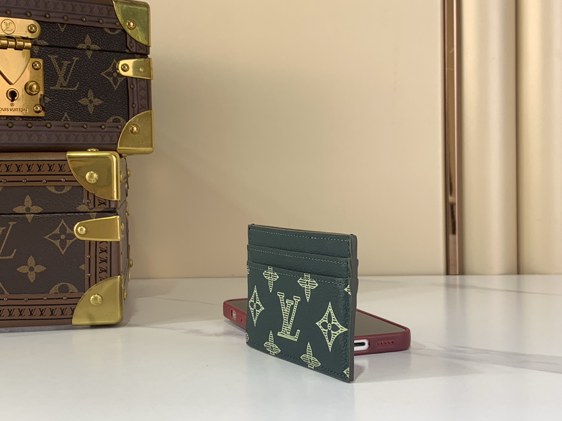 Louis Vuitton Basic Bag Cow Leather Green M-s