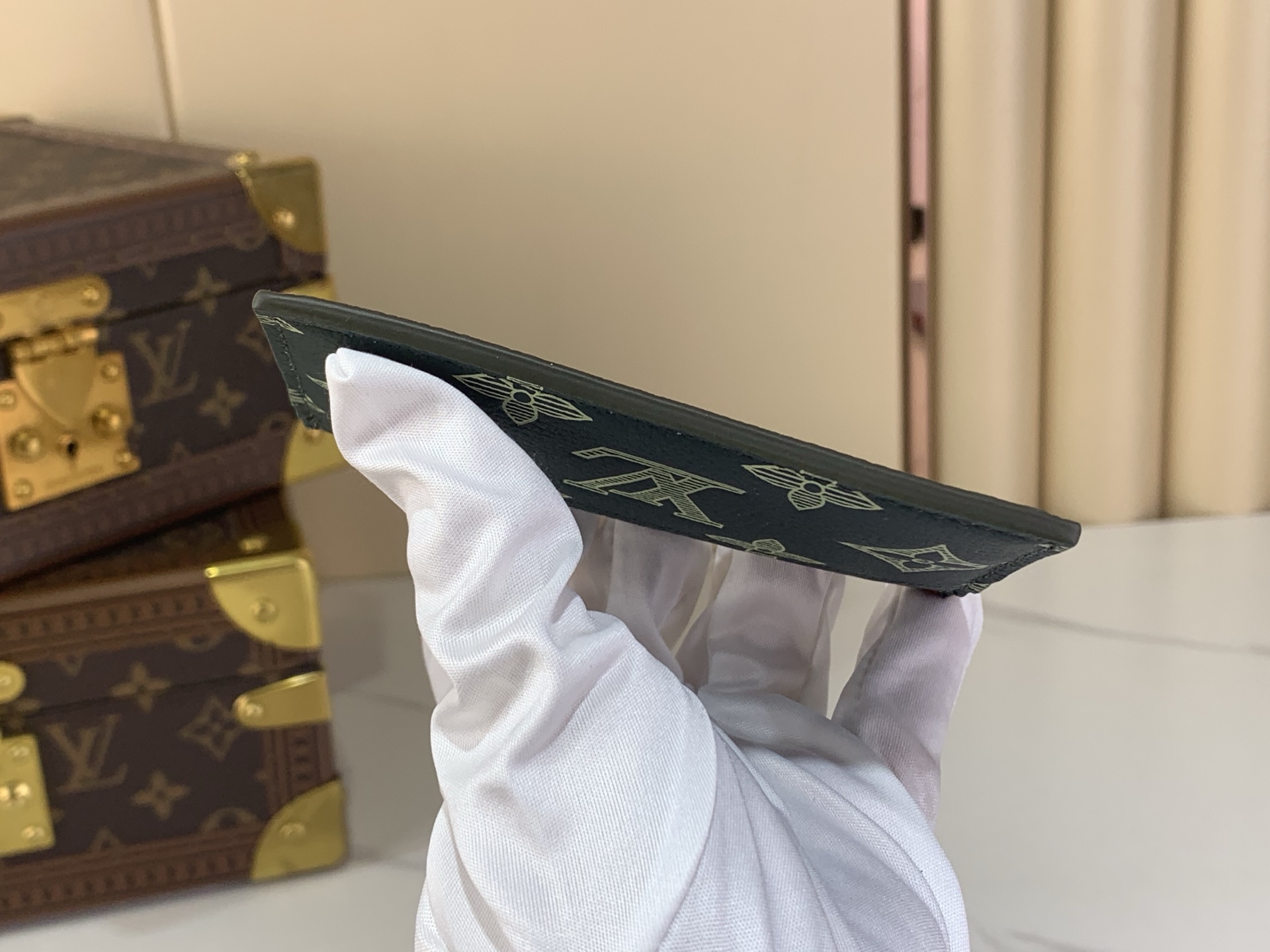 Louis Vuitton Basic Bag Cow Leather Green M-s