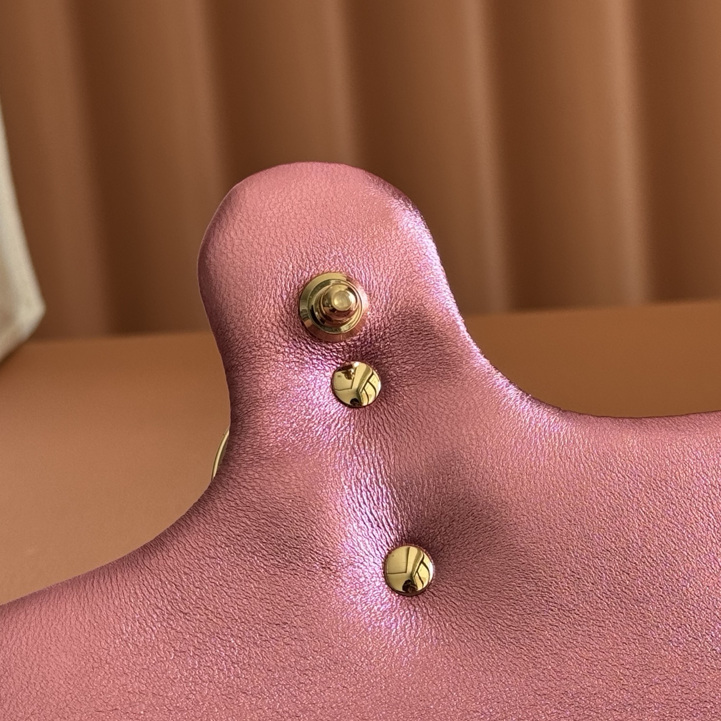 Gucci Shoulder Bag Sheepskin Silver M