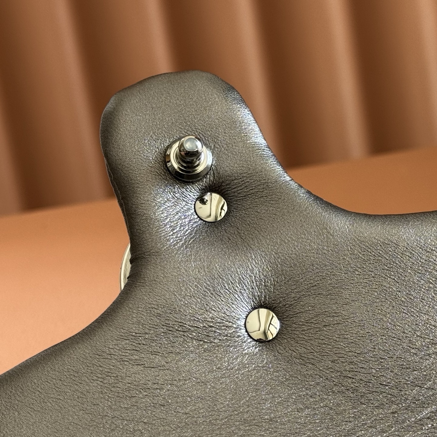 Gucci Shoulder Bag Sheepskin Silver M