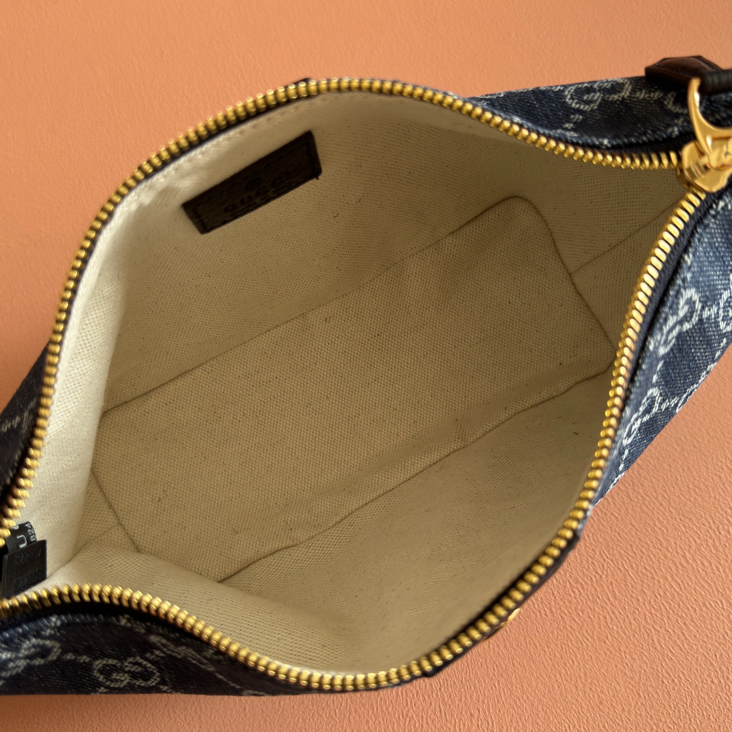 Gucci Tote Bag Canvas Brown Foldable