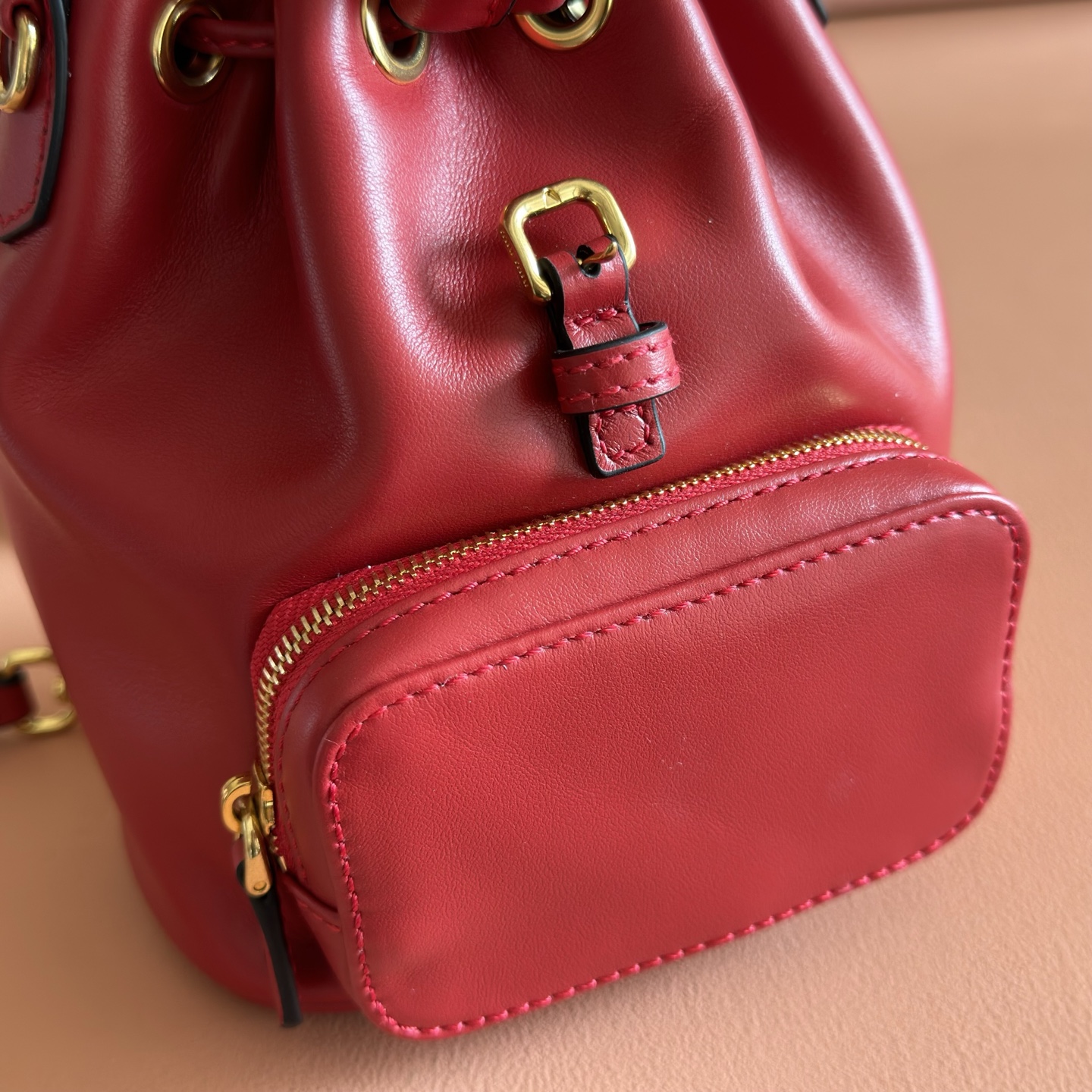 Miu Miu Backpack Cow Leather M-l