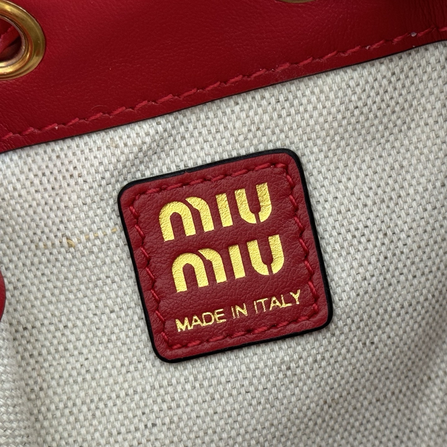 Miu Miu Backpack Cow Leather M-l