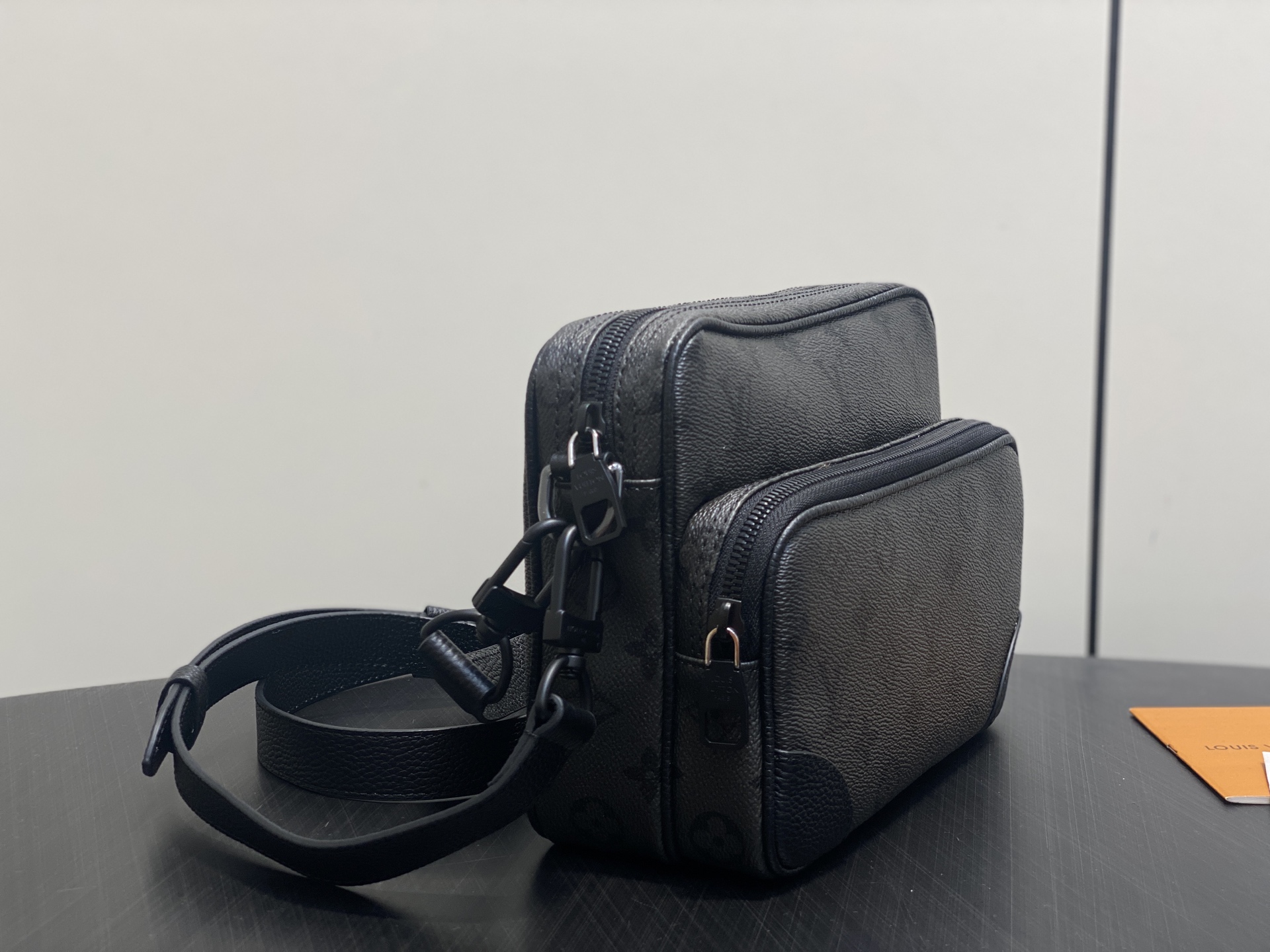 Louis Vuitton Crossbody Bag Canvas Gray M-l