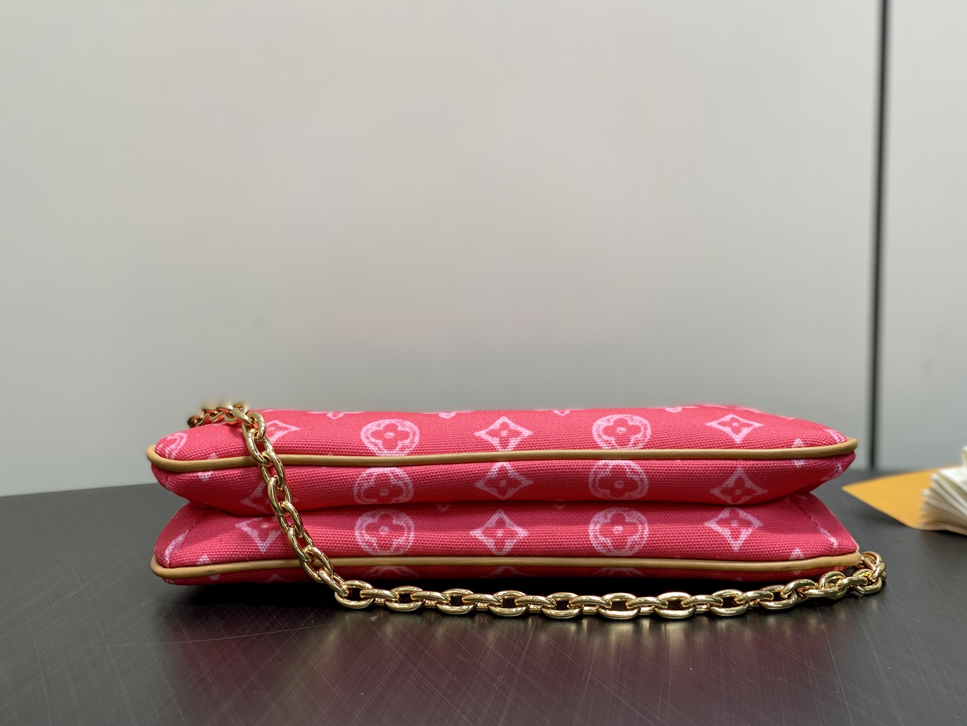 Louis Vuitton Basic Bag Cow Leather Gold M-l